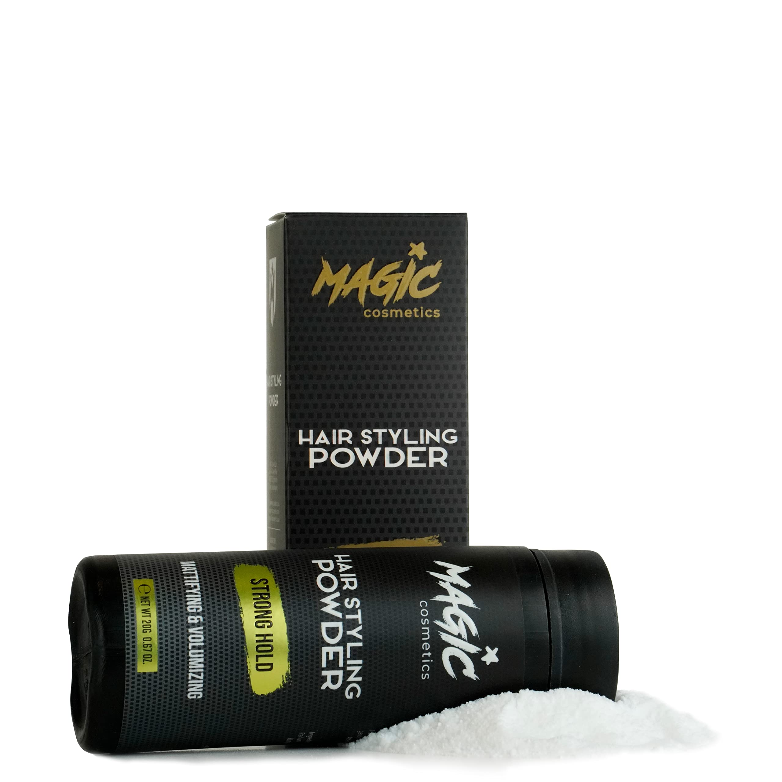 Magic Cosmetics Hair Powder Men | Unisex Root Hair Styling Powder | Matt Look | Anti-Gravity Powder Styler | Invisible Texture | Instant Volume and Root Boost| All Hair Types | 40 gr