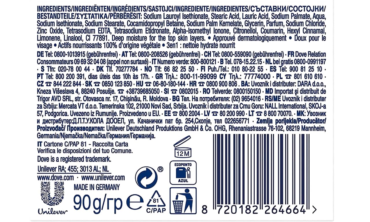 Dove Original Anti-Perspirant Deodorant Cream, 24-Hour Sweat and Odor Protection, 50ml, Moisturizing and Gentle on Sensitive Skin, Long-Lasting Freshness, Pack of 6