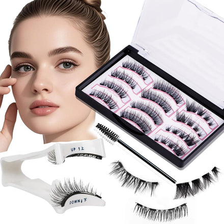 Magnetic Eyelashes with Applicator Best Magnetic Lashes Kit Natural Look 3D Magic Magnetic Eyelashes Reusable Magnetic Eyelashes without Eyeliner No Glue Needed False Eyelashes Magnetic for Party