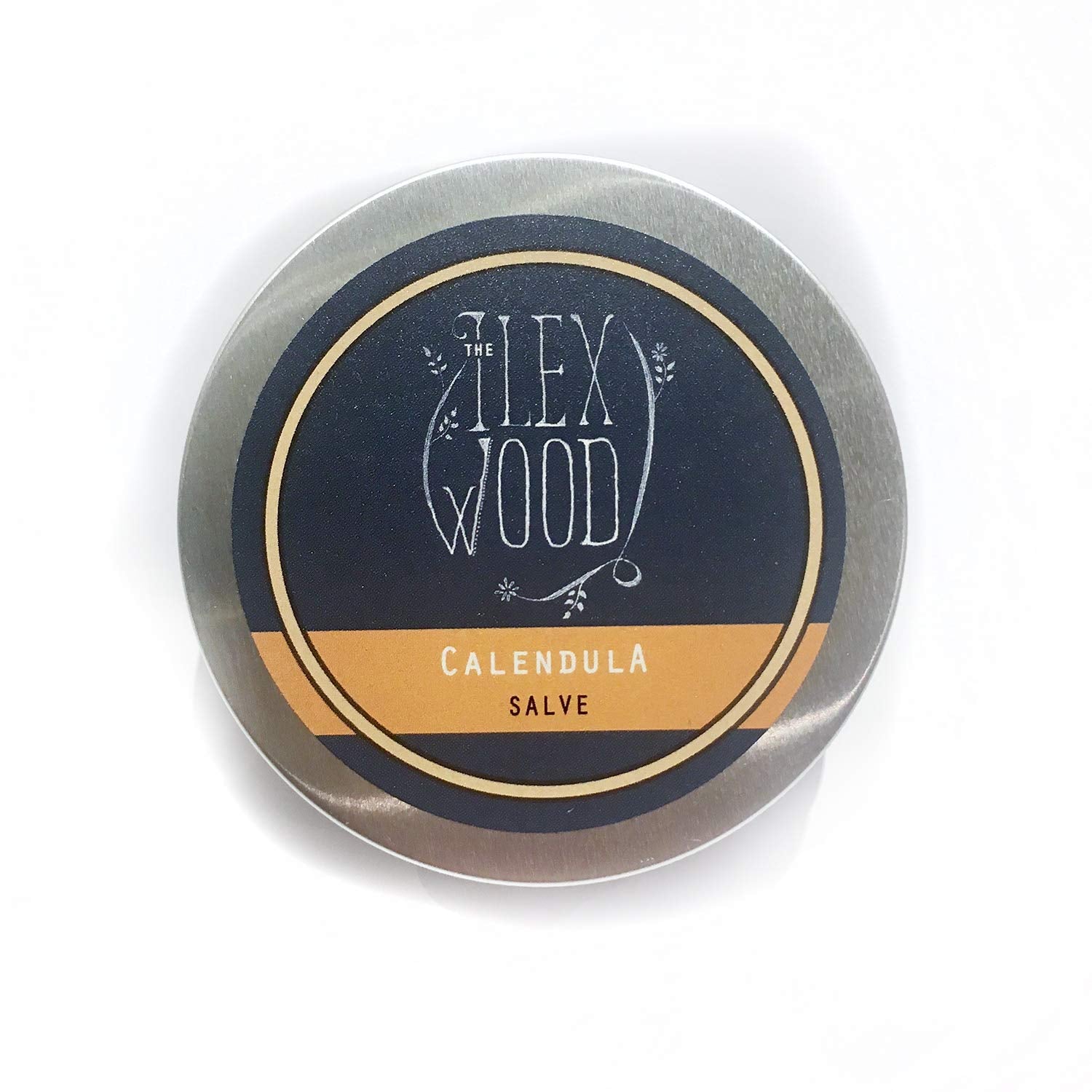 The Ilex Wood - Calendula Salve - all natural balm, soothes rashes, itching, dry skin, eczema, hand cream for women and men, cruelty free, plastic free - 3.38 fl oz (100ml)