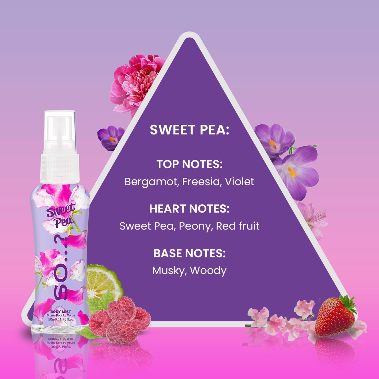 So…? Body Mist Set - Body Spray for Women - Cruelty Free, Vegan Perfumes for Women - 650 to 1000 Sprays - Travel Size Gift Set - 4 pcs