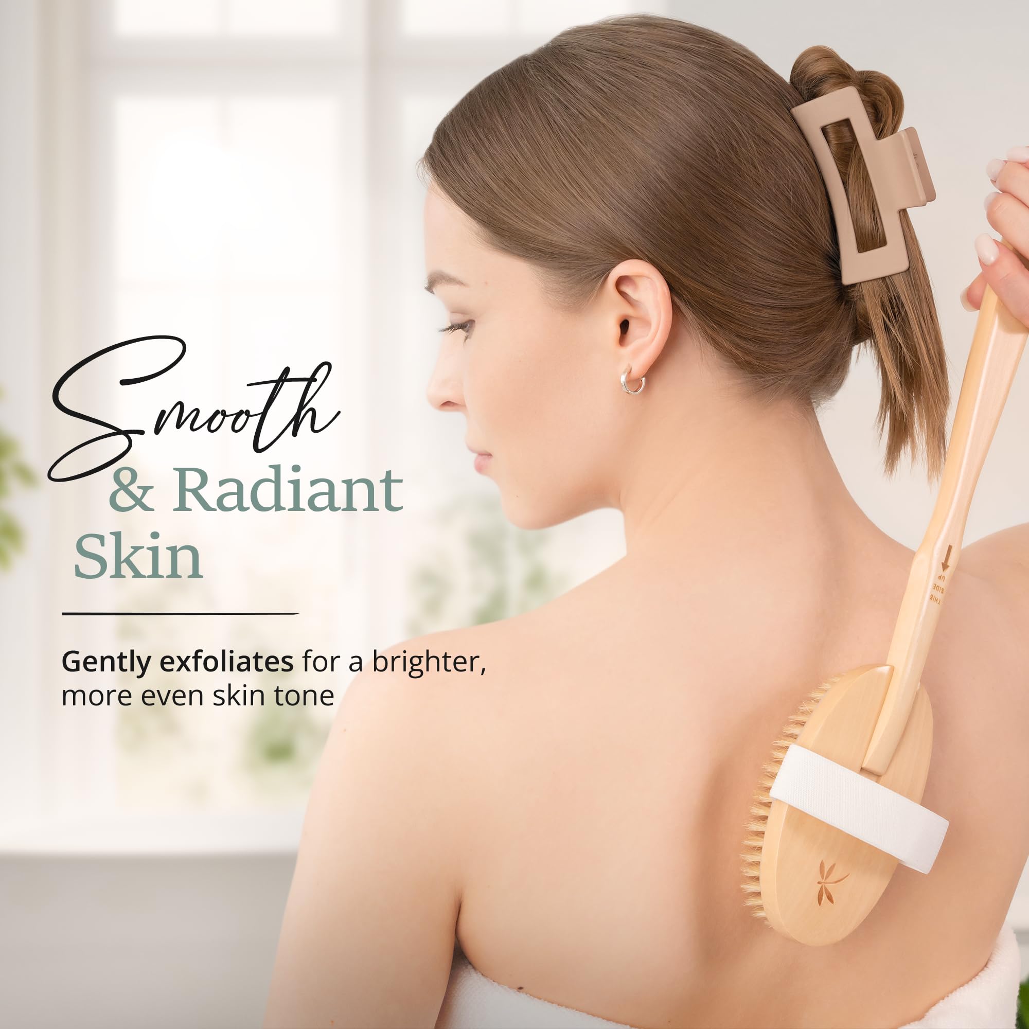 Belula Premium Dry Brushing Body Brush Set- Natural Boar Bristle BodyBrush, Exfoliating FaceBrush & One Pair Bath & Shower Gloves. Free Bag & How to – Great Gift for A Glowing Skin & Healthy Body