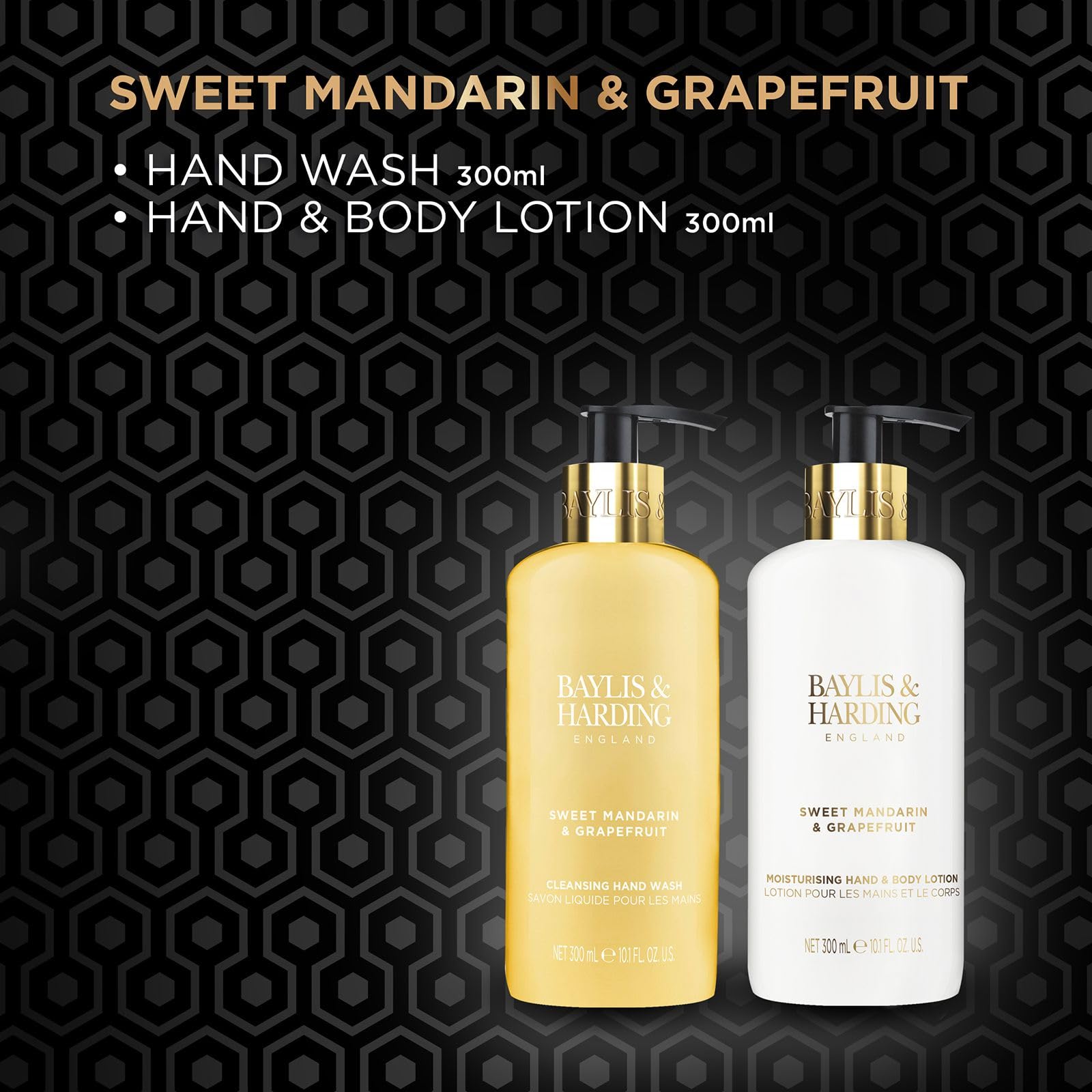 Baylis & Harding Gift Set for Women - Luxury Hand & Skincare Set - Sweet Mandarin & Grapefruit - 2-Pack