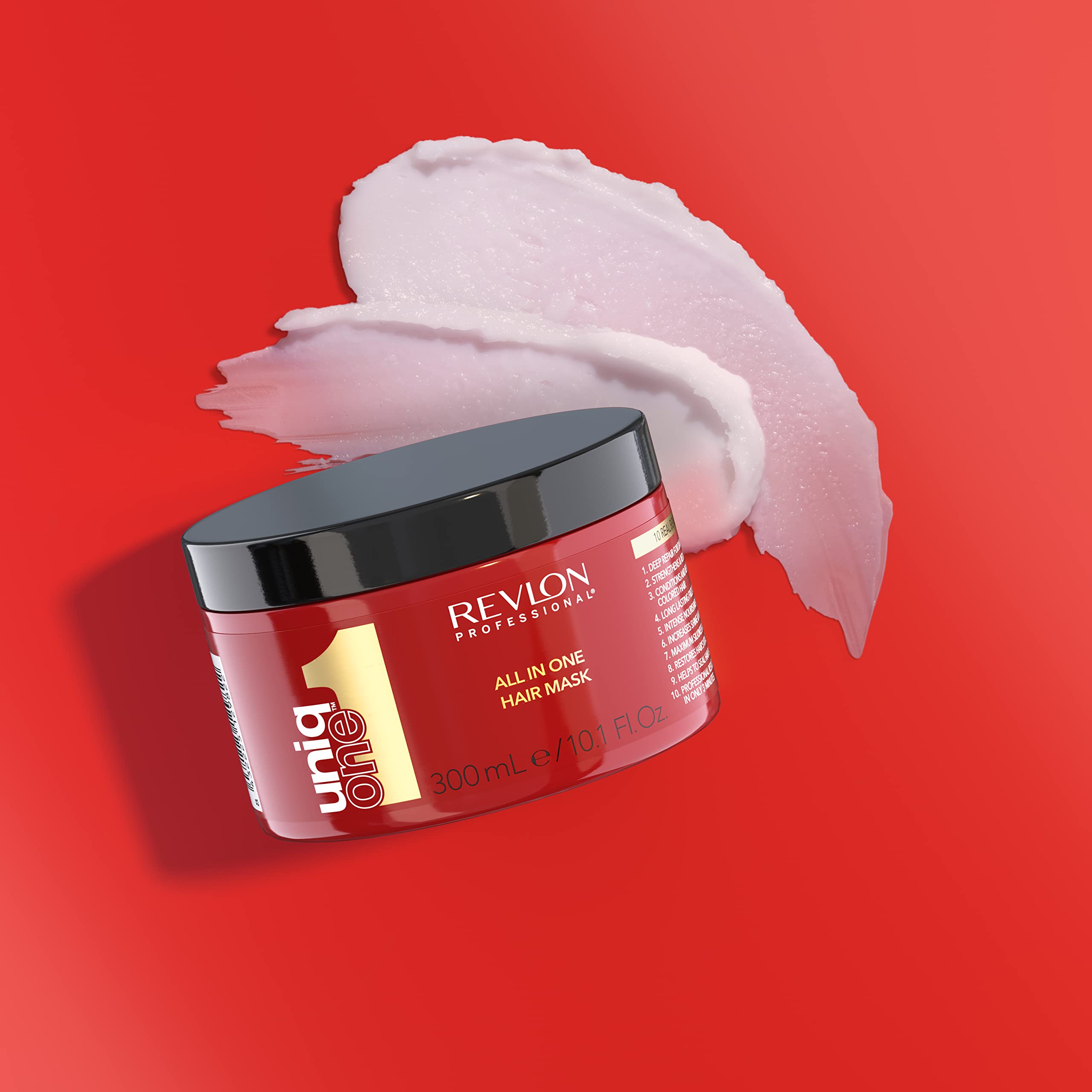 REVLON PROFESSIONAL UNIQONE ALL IN ONE HAIR MASK, Strengthening Hair Mask, Restorative Hair Mask, Intensive Hair Conditioner Mask – 300 ml