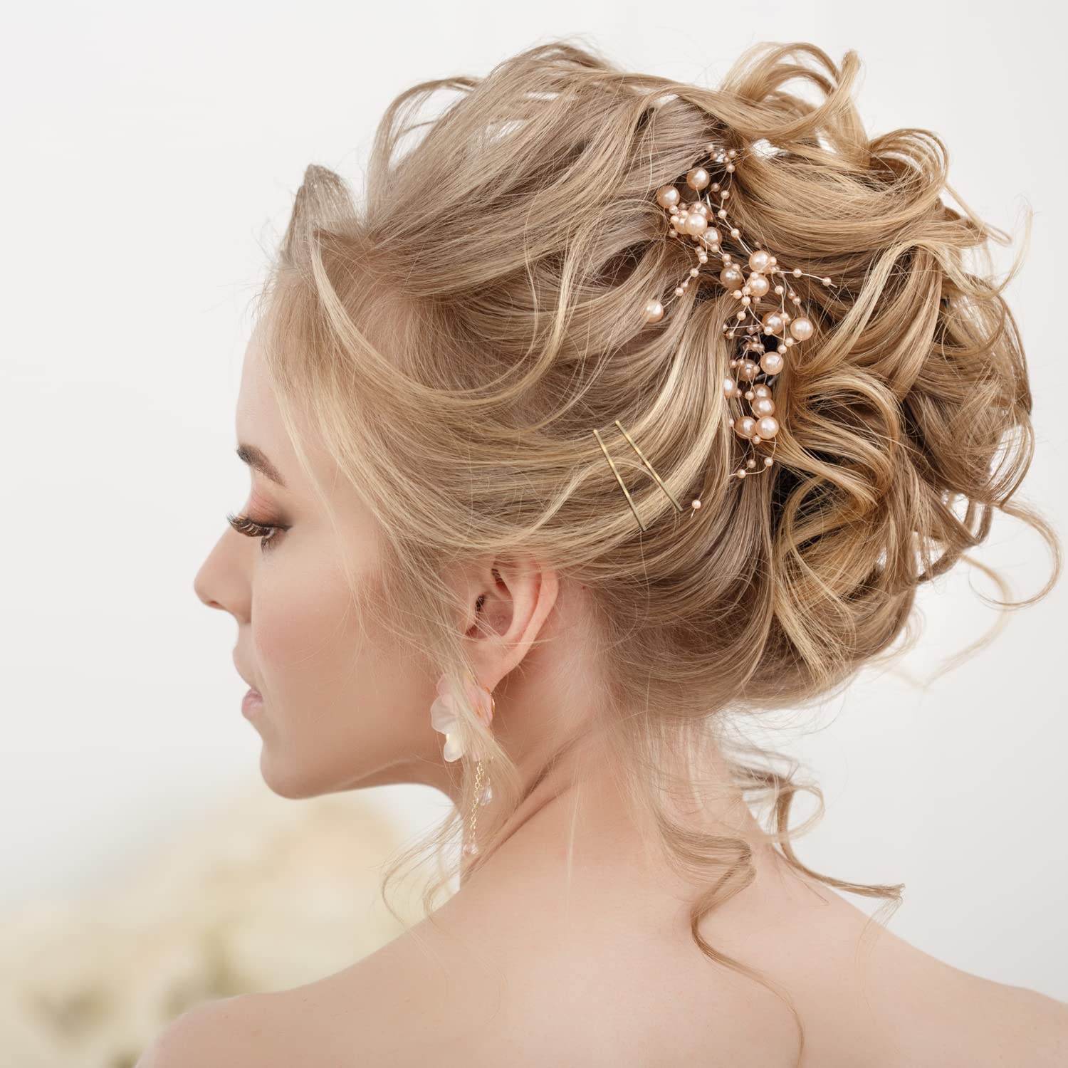 150 PCS Hair Clips, 2 Inch Kirby Grips for Women's Hair Styling with Storage Box (Blonde)
