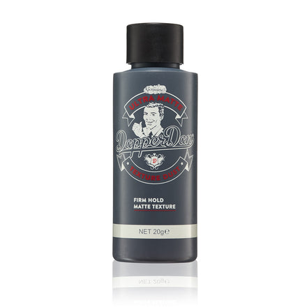 Dapper Dan Ultra Matte Texture Dust, Hair Volumising Texture Powder For Men, Adds Volume and Texture, High Hold Hair Styling Powder, Citrus Cologne Scent, 1 x 20g