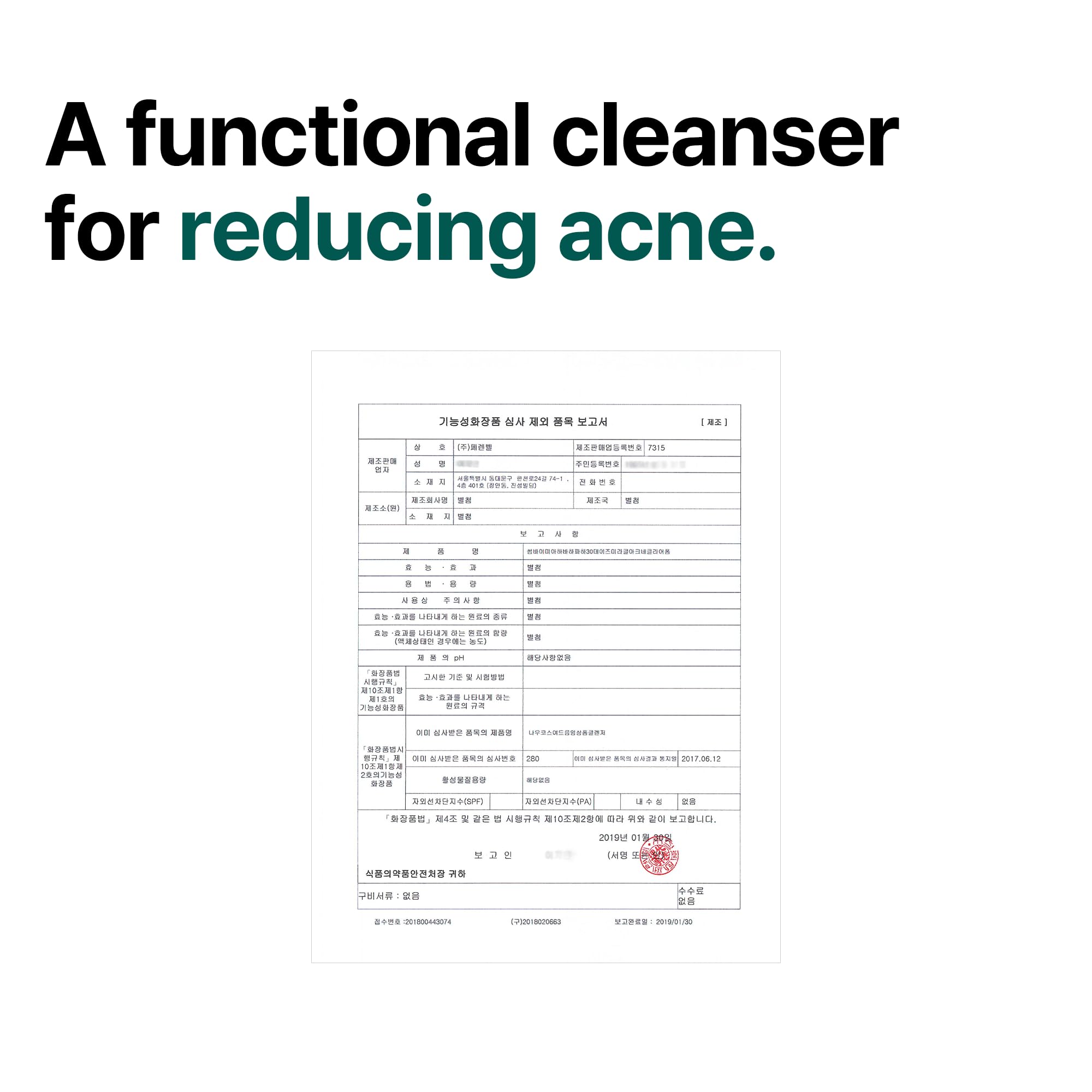 SOME BY MI AHA BHA PHA 30 Days Miracle Acne Clear Foam Cleanser 100ml - Exfoliating Cleanser with AHA BHA PHA - Salicylic Acid & Tea Tree Acne Face Wash for Blemish-Prone Skin - Korean Skincare