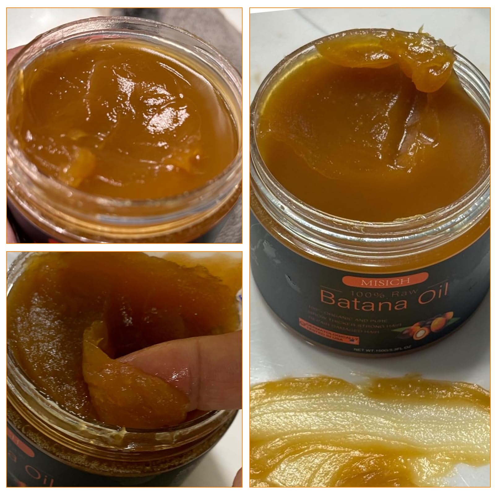 Raw Batana Oil for Hair Growth, 100% Natural Pure Dr. Sebi Botana Oil, Unrefined Organic Batana Hair Growth Oil for Prevent Hair Loss, Enhances Hair Thickness for Men & Women 5.3 oz
