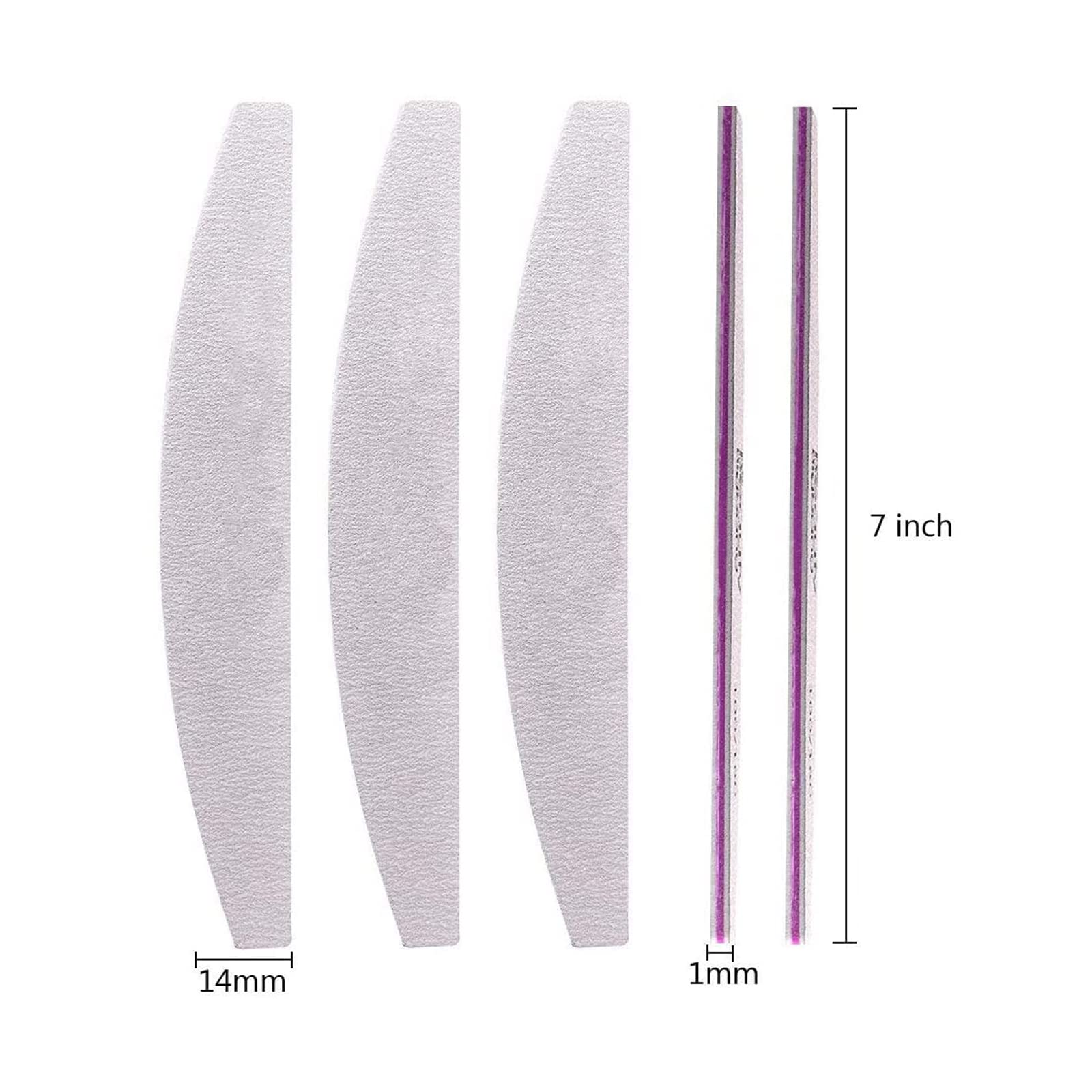 Lime per Unghie Professional(5 Pezzi),Lime per Unghie Grana 100/180 Lavaggio Bilaterale Lavabile per USO Domestico e Salone