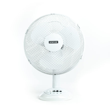 Status Portable 12 Inch Oscillating Desk Fan