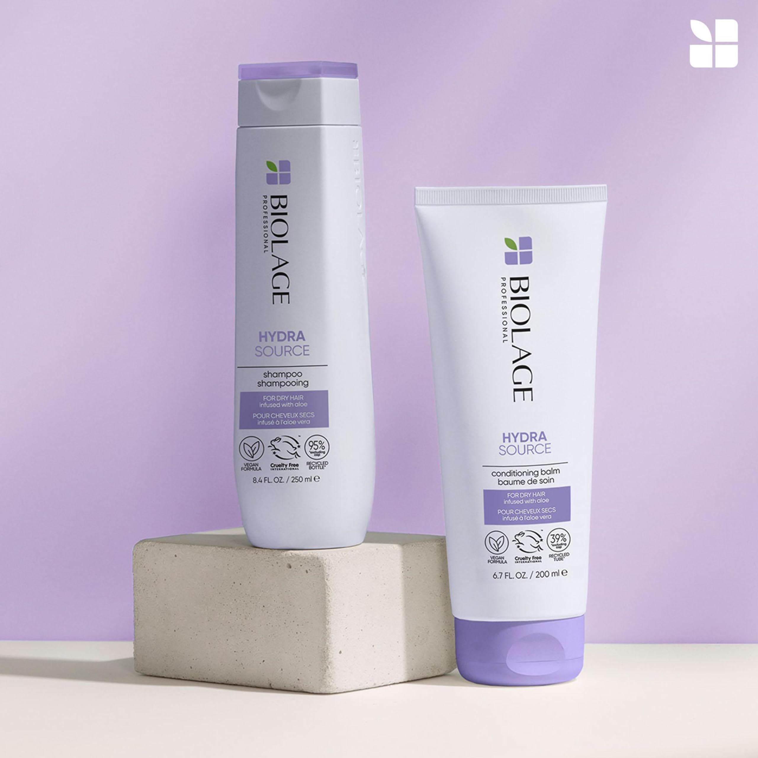 Biolage Dry Hair Conditioner, Hydrating Conditioner for Smooth and Shiny Hair, HydraSource, 200 ml
