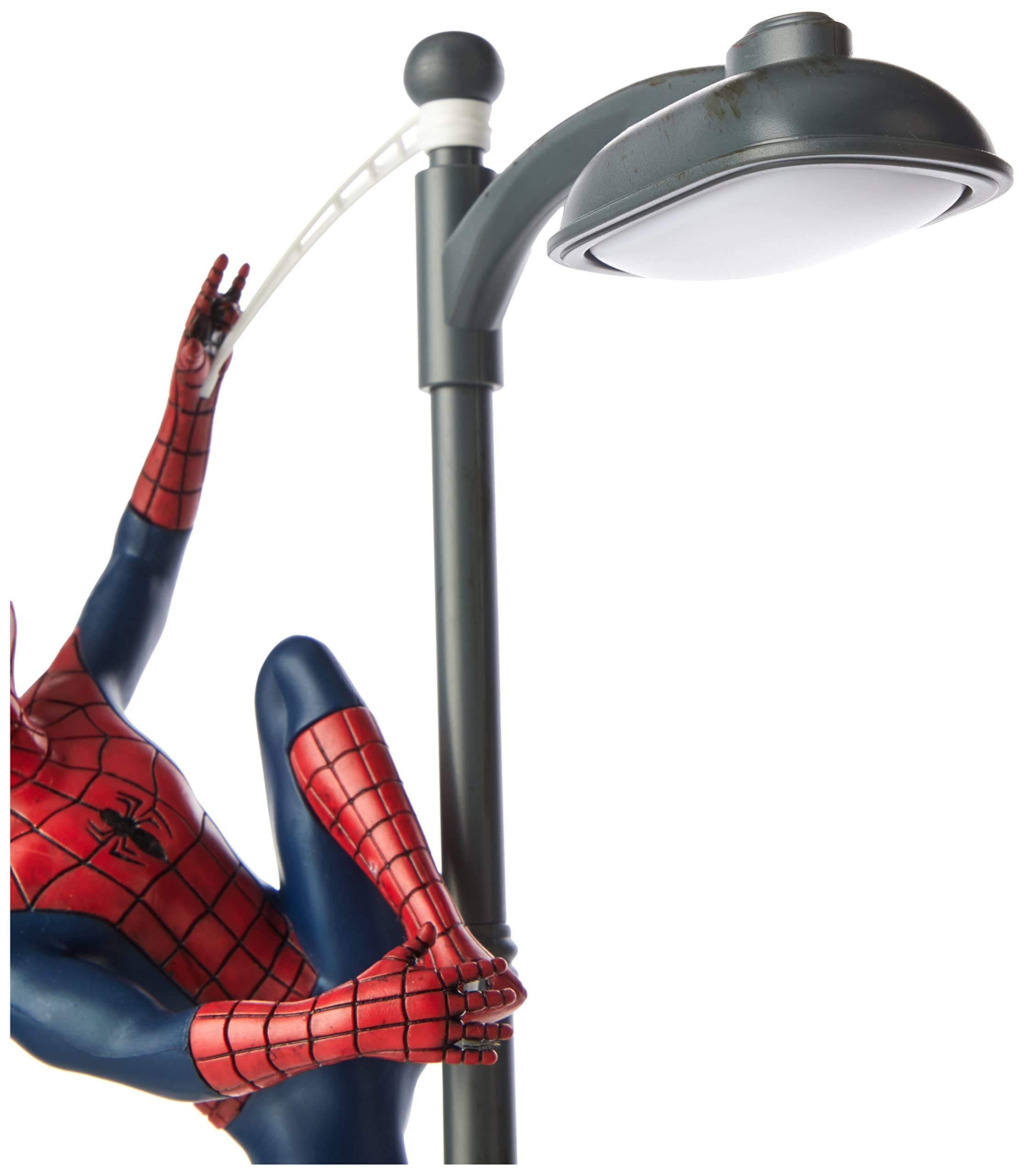 Spiderman Desk Lamp - Officially Licensed Disney Table Light, Marvel Streetlight Spider Man Spotlight, Gift for Multiverse Fans