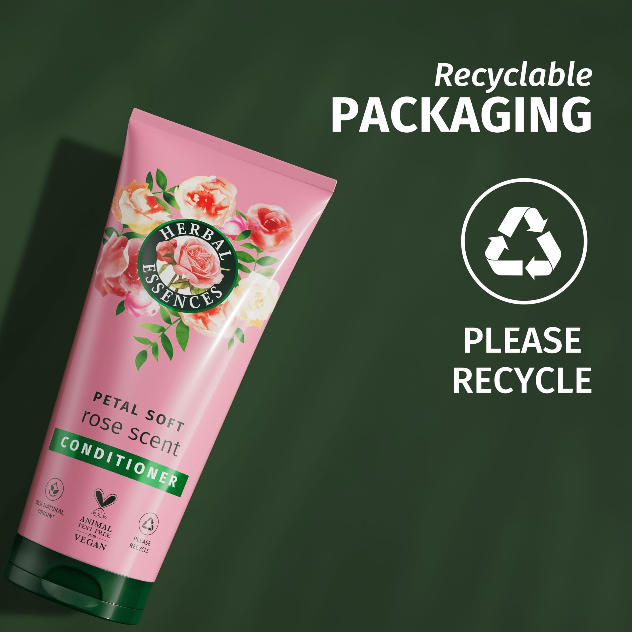 Herbal Essences Rose Scent Petal Soft Shampoo 2x350ml + Hair Conditioner 2x250ml