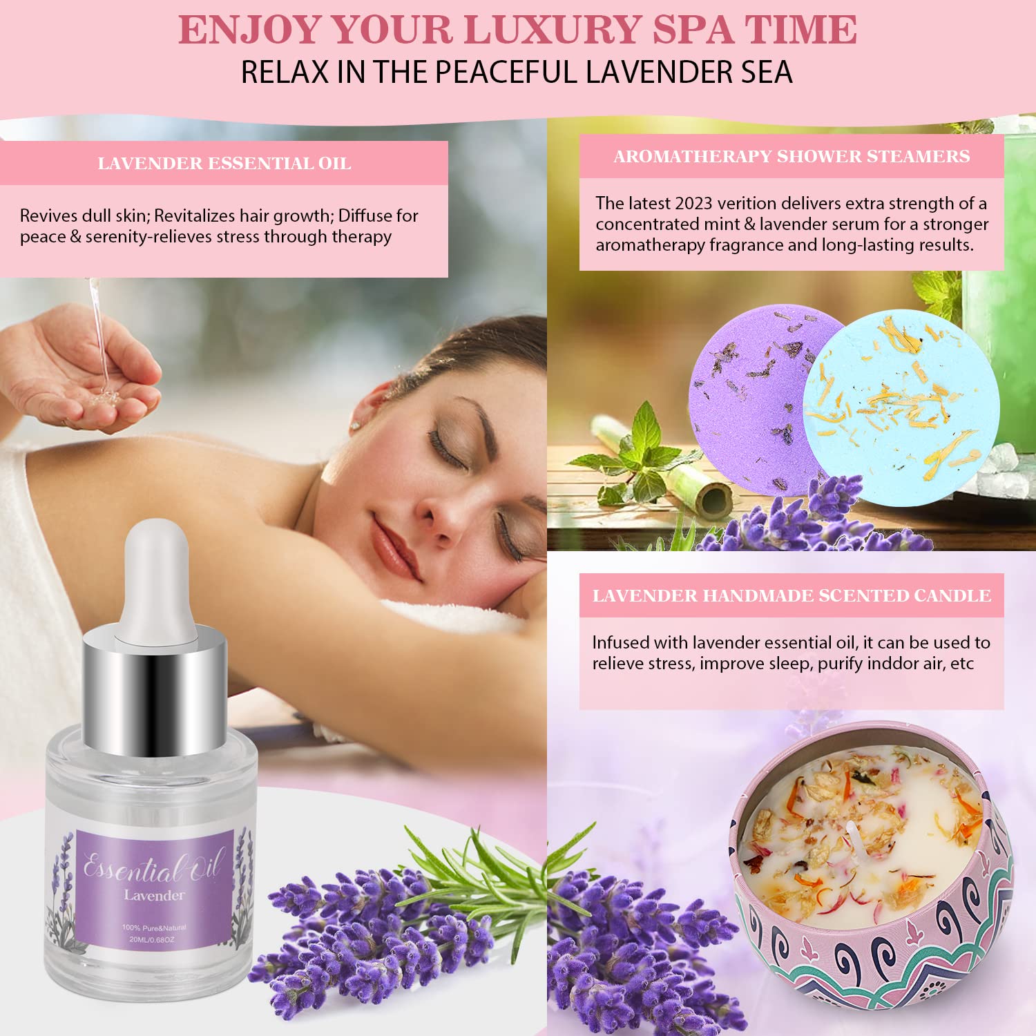 Birthday Pamper Gifts for Women, Unique Self Care Package Relaxation Spa Bath Set for Her, Wellbeing Get Well Soon Gifts for Women, Ladies Pamper Hampers Birthday Gifts for Mum, Sister, Friends, Wife