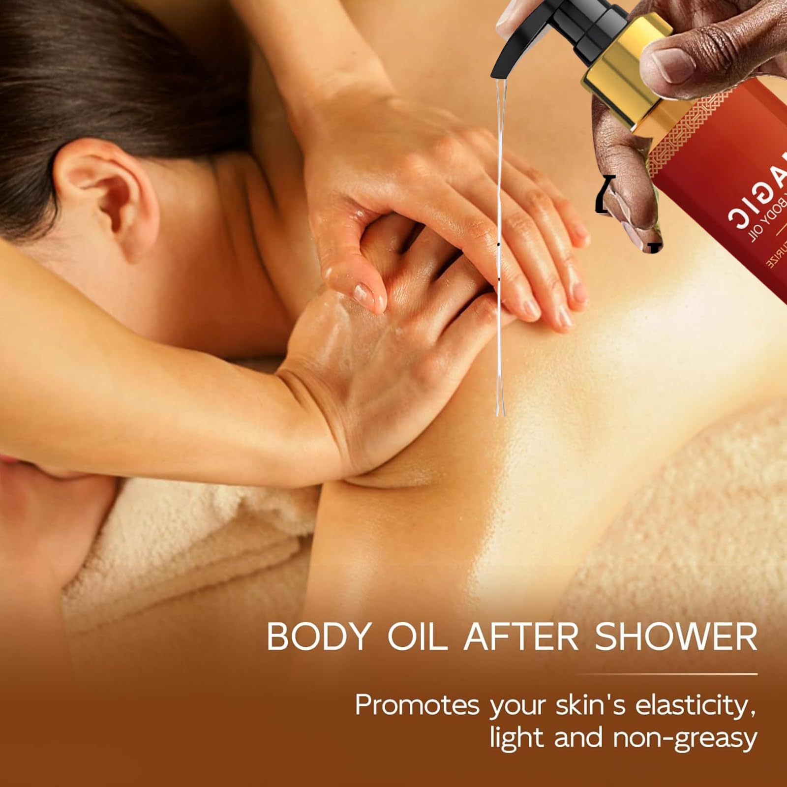 Magic Firming Body Oil with Gua Sha Tool,Magic Luxury Body Oil,Massage Oils for Scars, Wrinkles, Fine Lines & Stretch Marks, Natural Body Moisturizing Oil After-Shower Skin Care