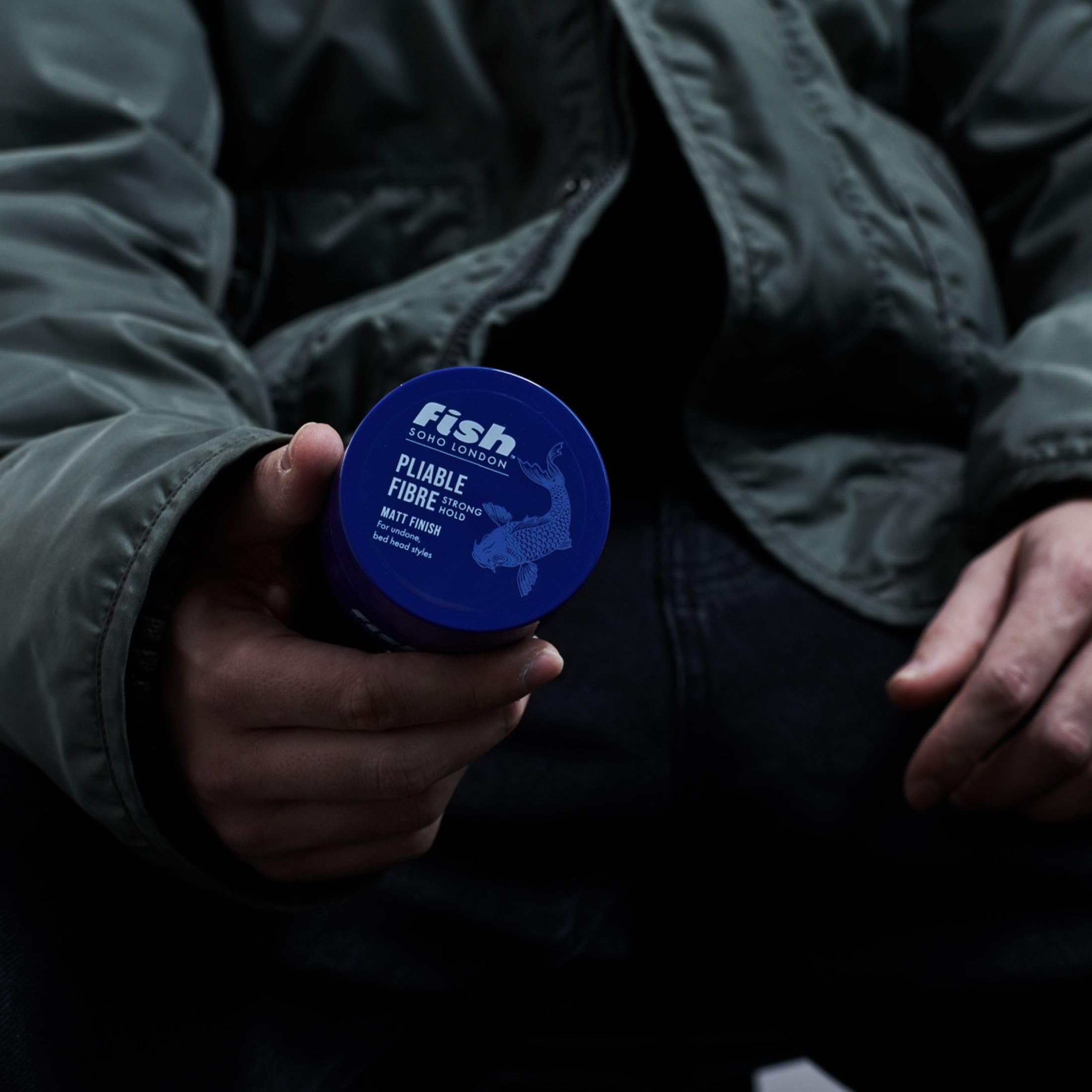 fish Original Fishfibre Pliable Fibre, Mens Hair Styling Product Suitable for Short & Medium Length Hair. Stylist & Barber Used. Super Matt Finish Firm Hold, Natural & Defined Look, 100ml