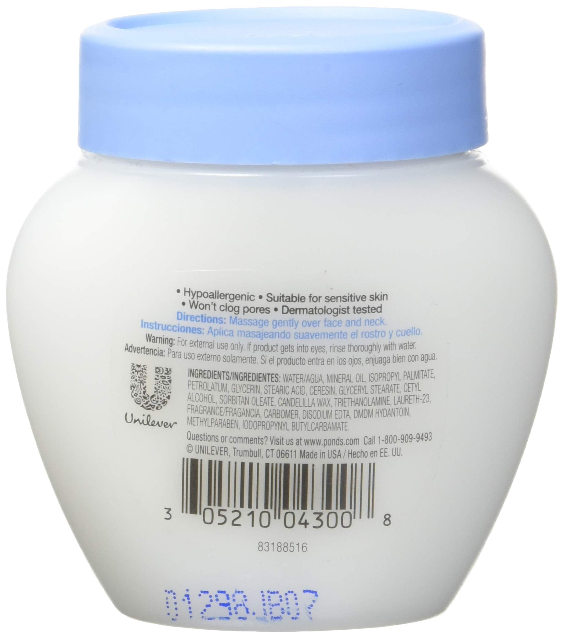 Pond's Cream, Dry Skin 3.9 oz (Pack of 3)