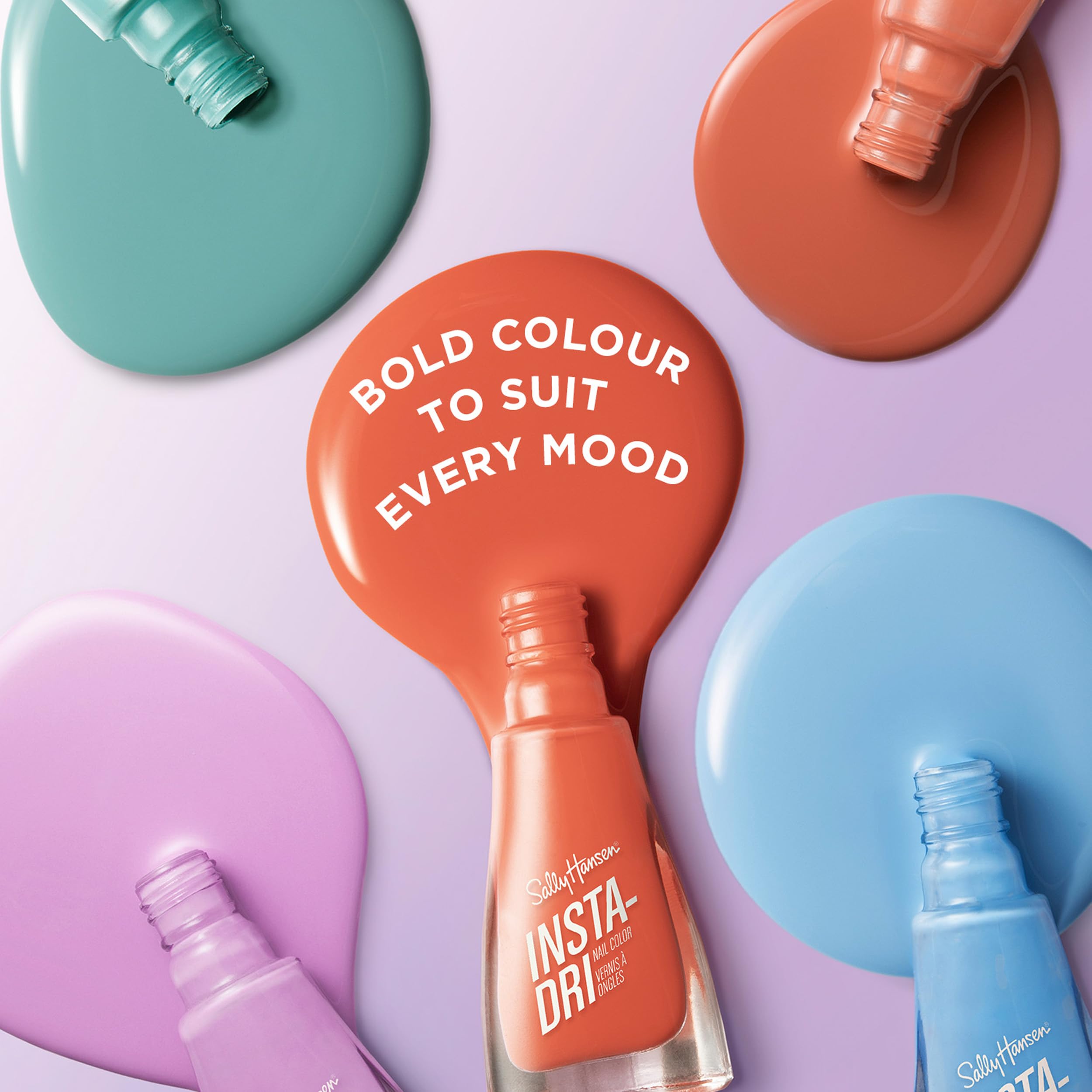 Sally Hansen Insta-Dri®, Clearly Quick, Quick Dry, Long Lasting, Streak-Free Shine, Clear Nail Polish