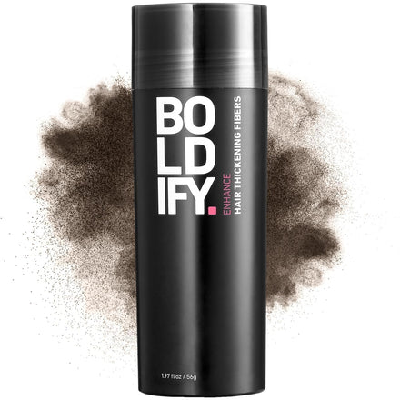 BOLDIFY Hair Fibres (56g) - Fill In Thinning and Fine Hair for an Instantly Fuller, Thicker Look - 14 Shades for Women and Men - Ash Brown
