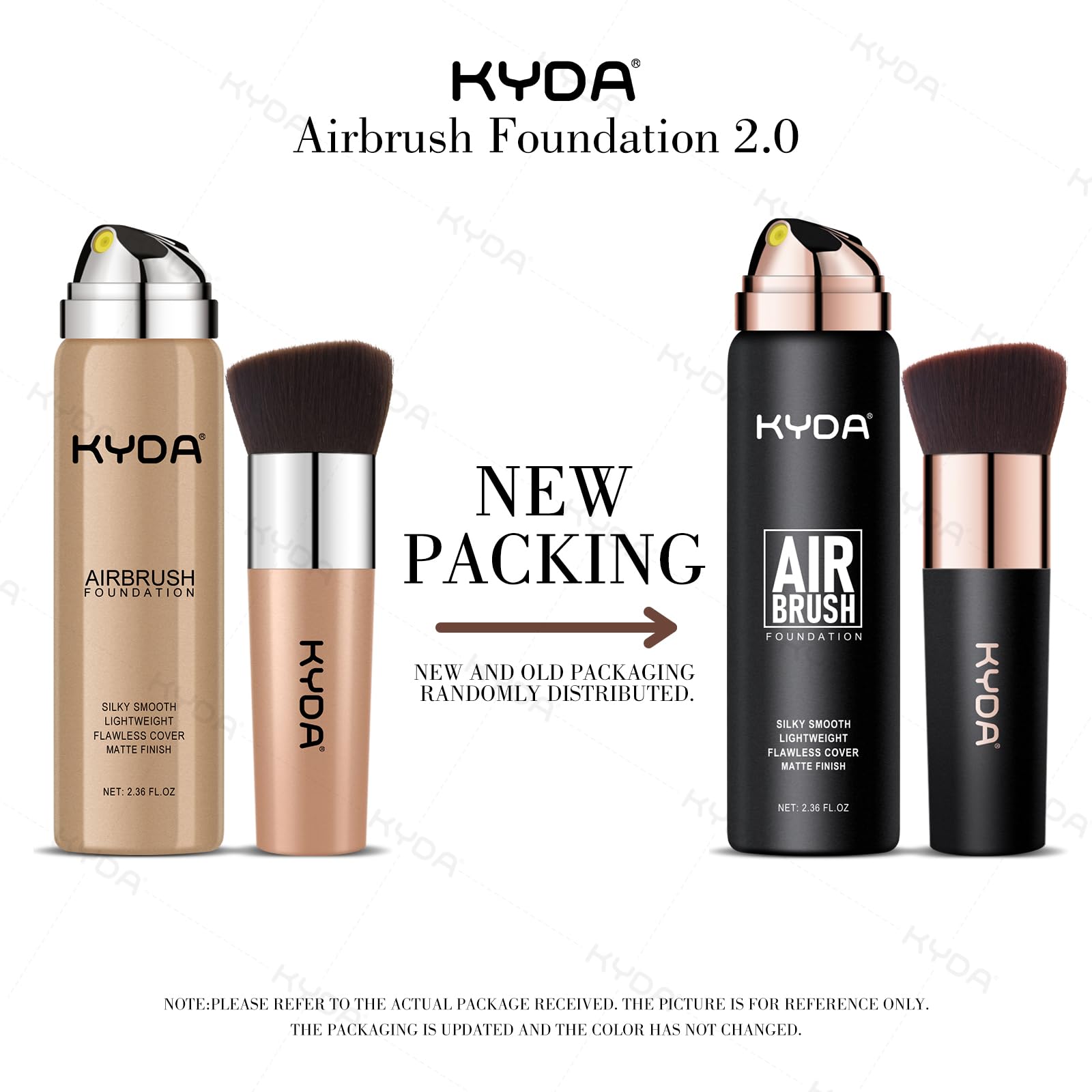 KYDA AirBrush Foundation Spray, Silky Foundation Makeup, High Coverage Smooth Creamy Finish, Lasting Lightweight Breathable, Moisturizing Makeup Base Cream-#220 Natural Beige