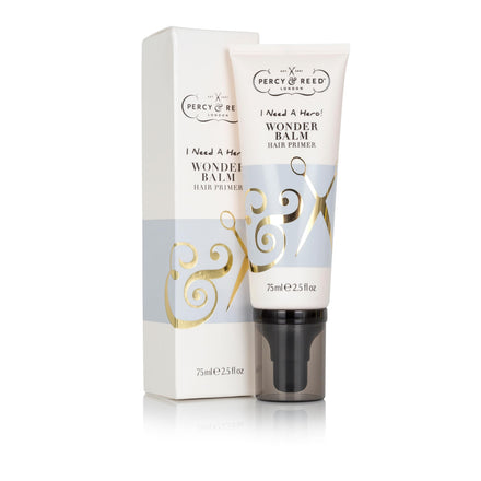 Percy & Reed I Need A Hero Wonder Balm Hair Primer - Fights Frizz, Boosts Shine, 72-Hour Humidity Control, Flyaways & Split-Ends. Silicone-Free, Sulphate-Free, Paraben-Free, Vegan Friendly - 75ml