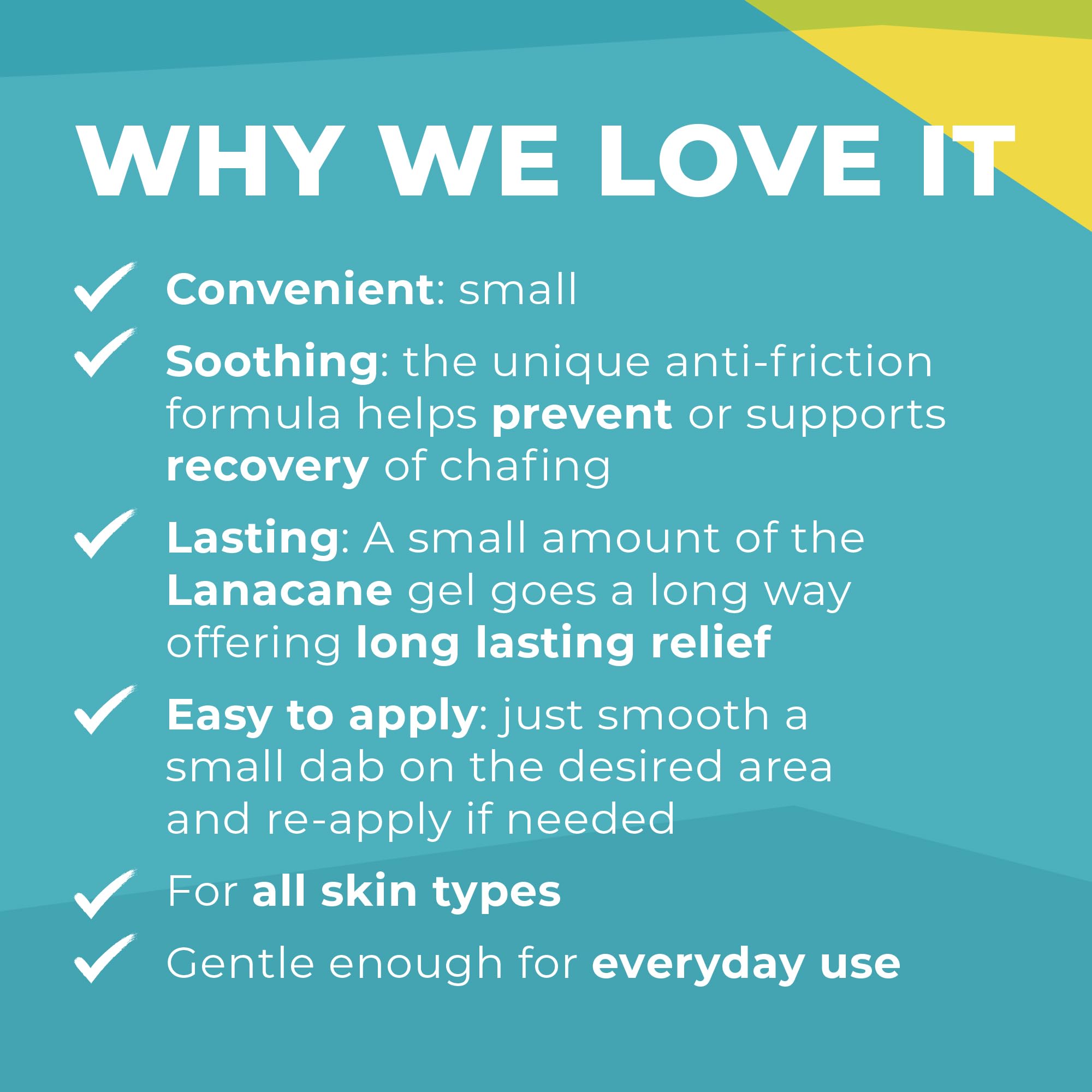 Lanacane, Anti Chafe, 28g X 2, Anti-Chafing Gel, Anti-Friction Cream, Leg, Sandal, Under Arm, Under Breast, Easy To Apply, Multi Purpose Use, Itching and Rash Treatments, Medication