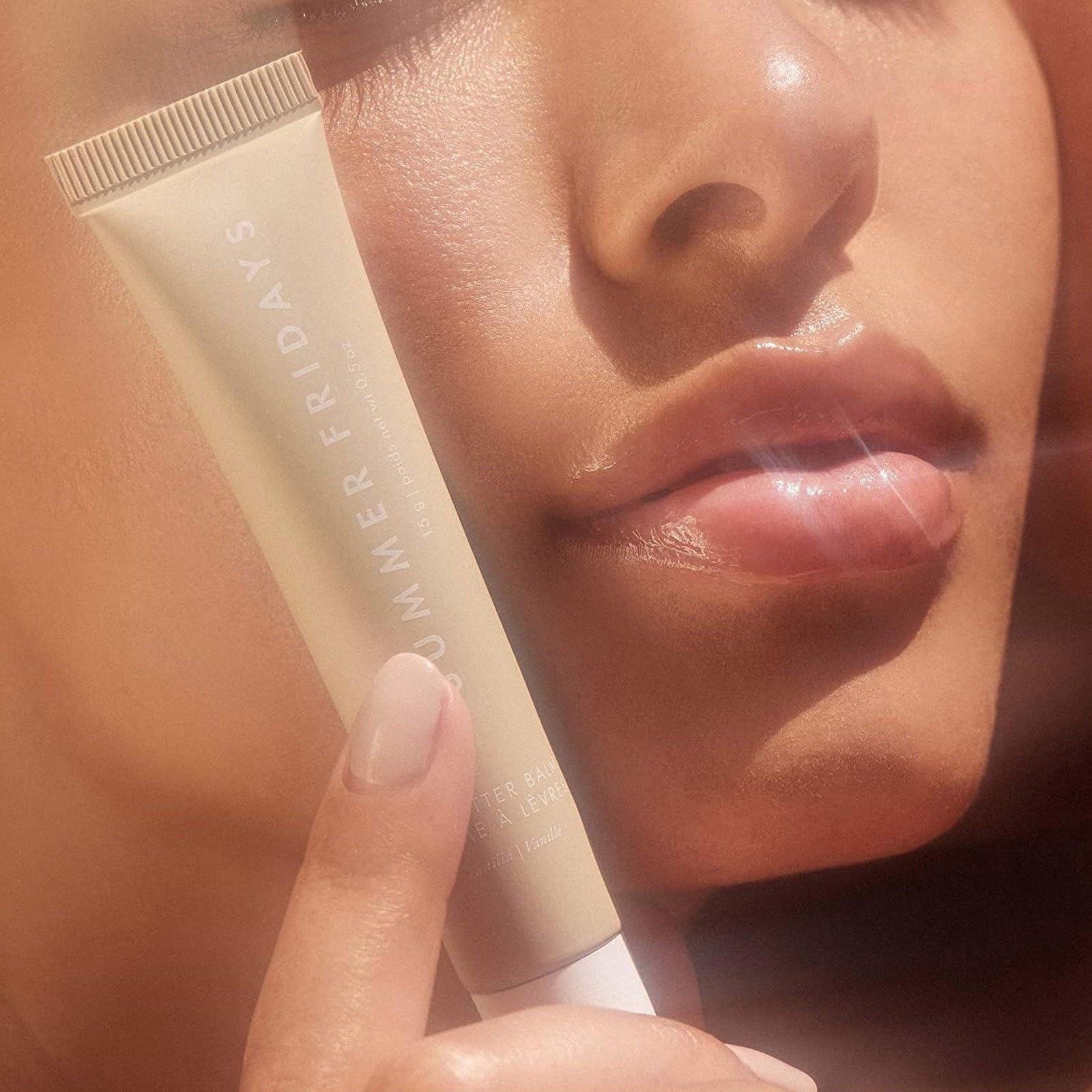 Summer Fridays Lip Butter Balm - Moisturizing Natural Lip Care, Conditioning Mask for Instant Moisture, Shine and Hydration - Sheer-Tinted, Soothing