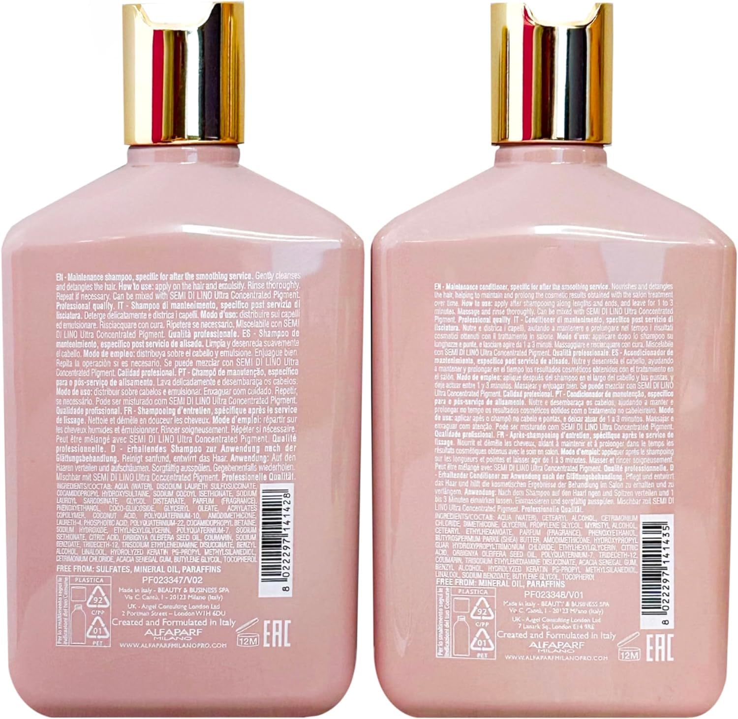 AlfaParf Lisse Design Keratin Shampoo & Conditioner Duo 250ml