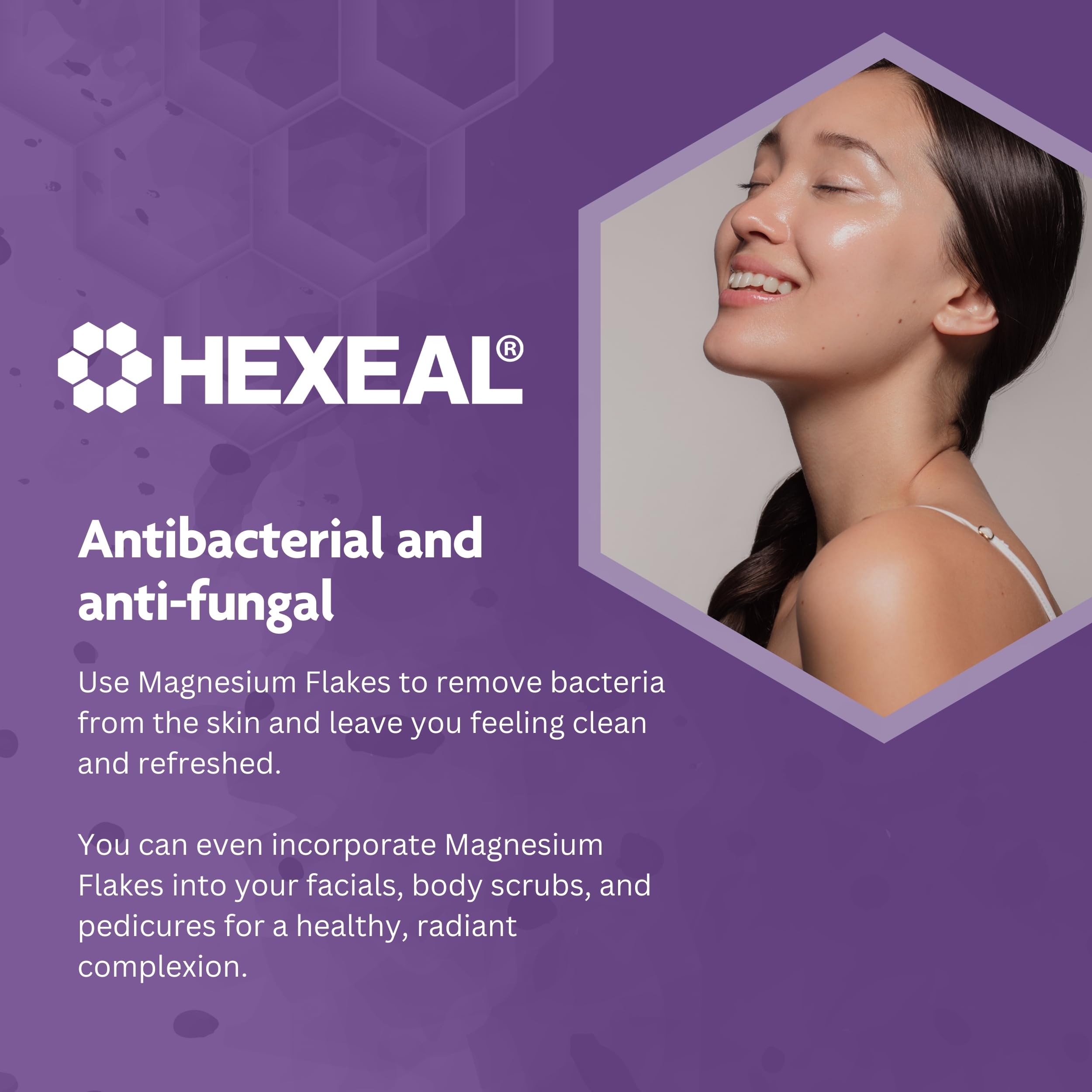 Hexeal Magnesium Flakes 10kg – 10kg Bucket of Magnesium Flakes to Soothe Muscles, Joints & Aches – for Bathing, Gardening & Beauty – Household & Commercial Use