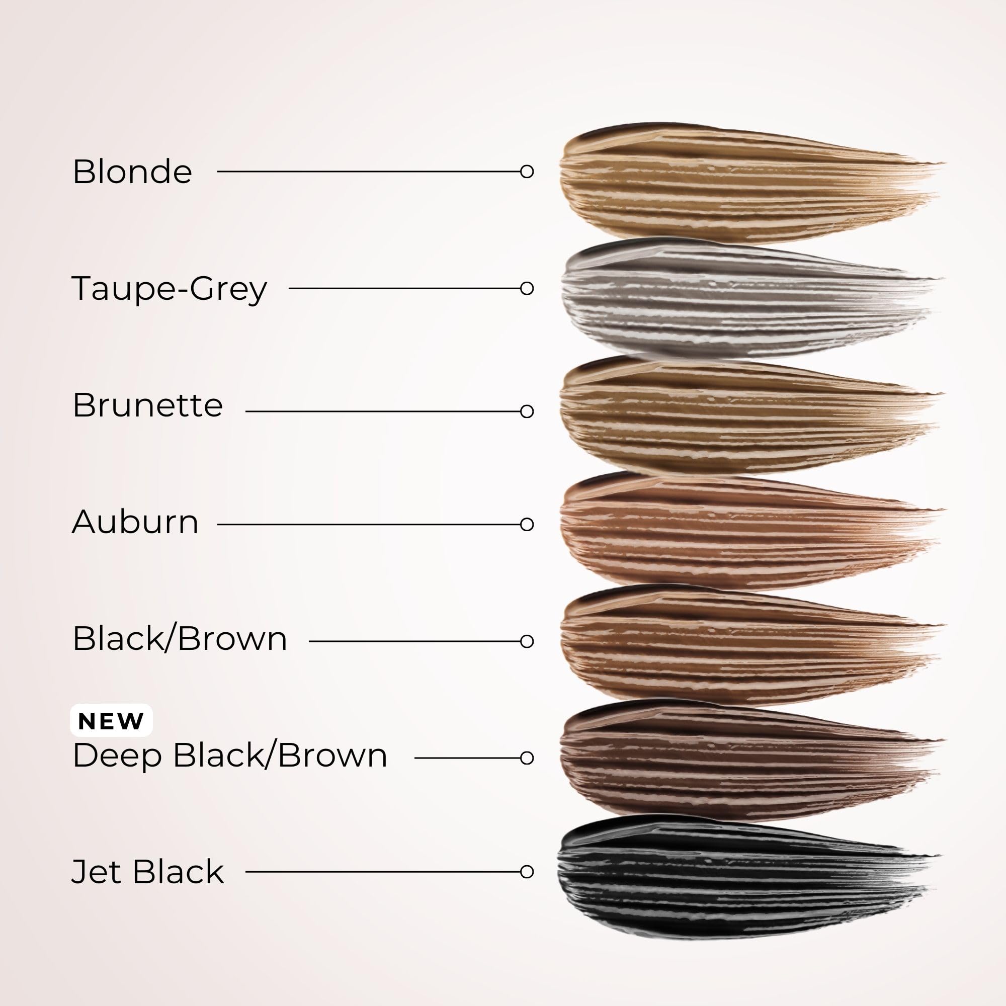 WUNDERBROW Waterproof Eyebrow Gel, Jet Black, Vegan and Cruelty-Free