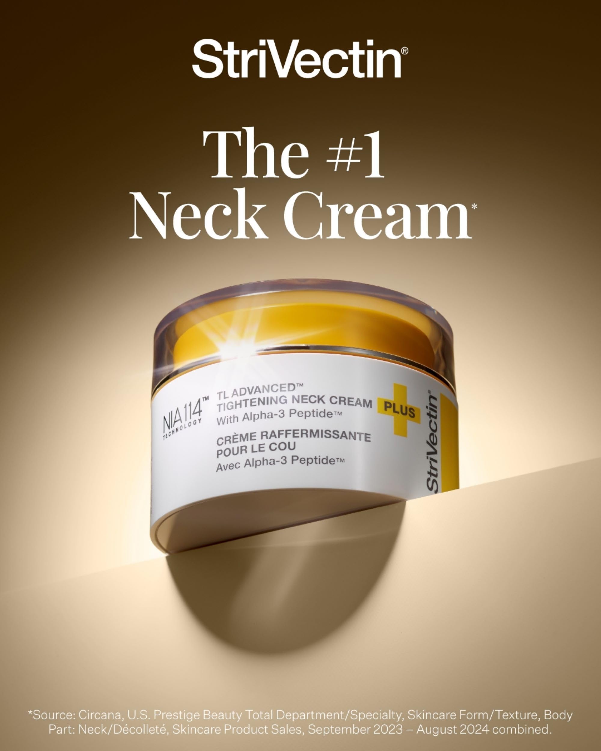 StriVectin TL Advanced™ Tightening Neck Cream PLUS (1.7 Oz, 50ml)| Tightening and Firming Neck & Décolleté Lines, Visibly Reducing Sagging and Crepey Skin for Smooth Healthy Looking Skin