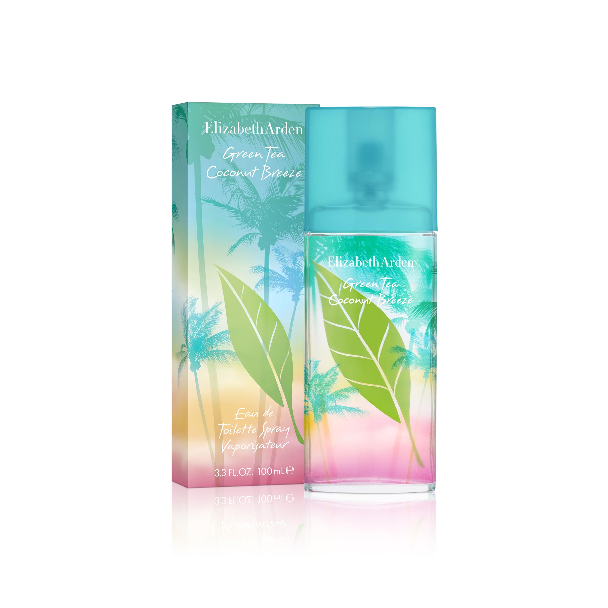 Elizabeth Arden Green Tea Coconut Breeze Eau de Toilette Spray (100ml) Citrus, Floral & Fruity Fragrance, Luxury Perfume for Women