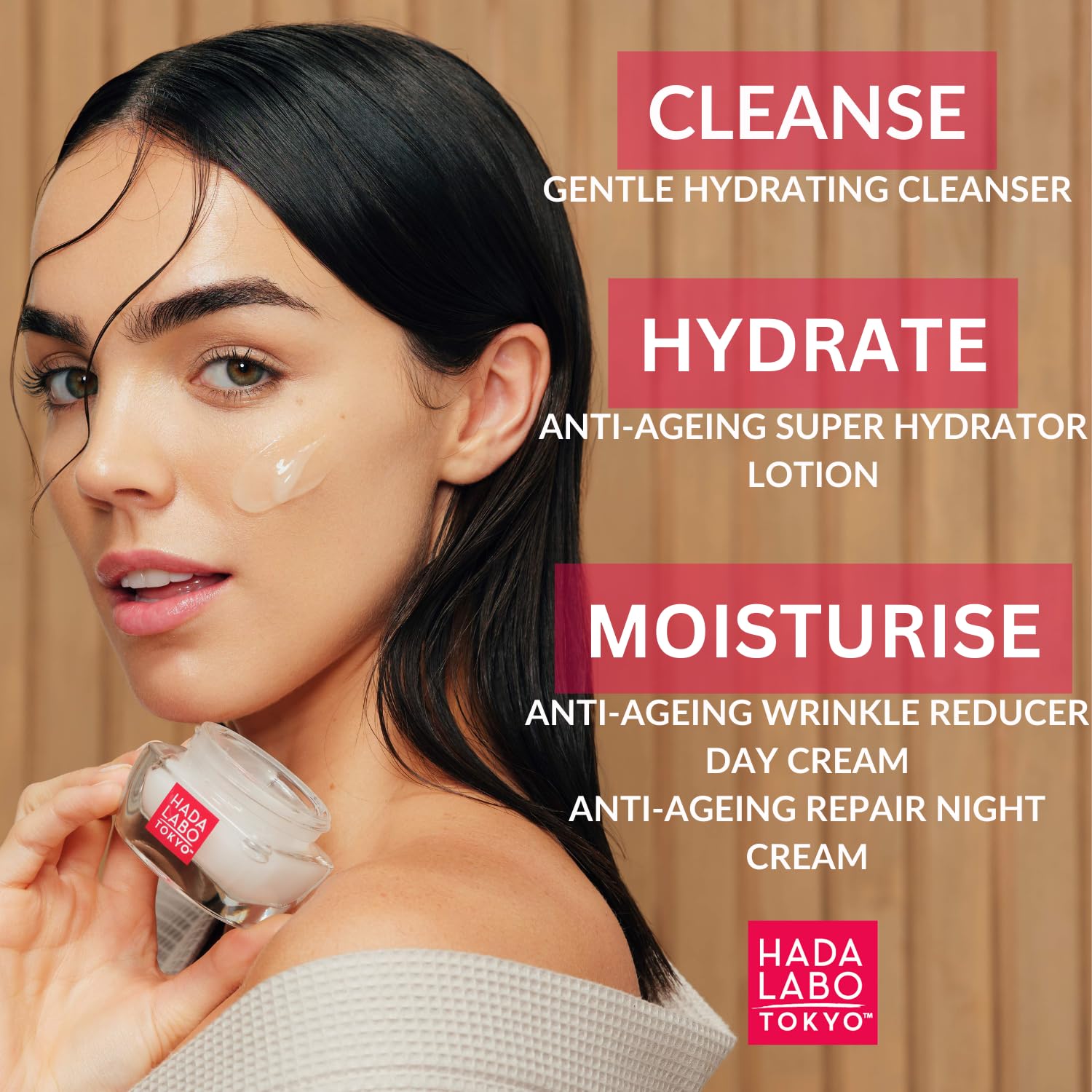 Hada Labo Tokyo - Anti-Ageing Deep Wrinkle Corrector Eye & Mouth Area Cream, with Super Hyaluronic Acid, Collagen and Retinol, Day & Night, 15 ml (Pack of 1)