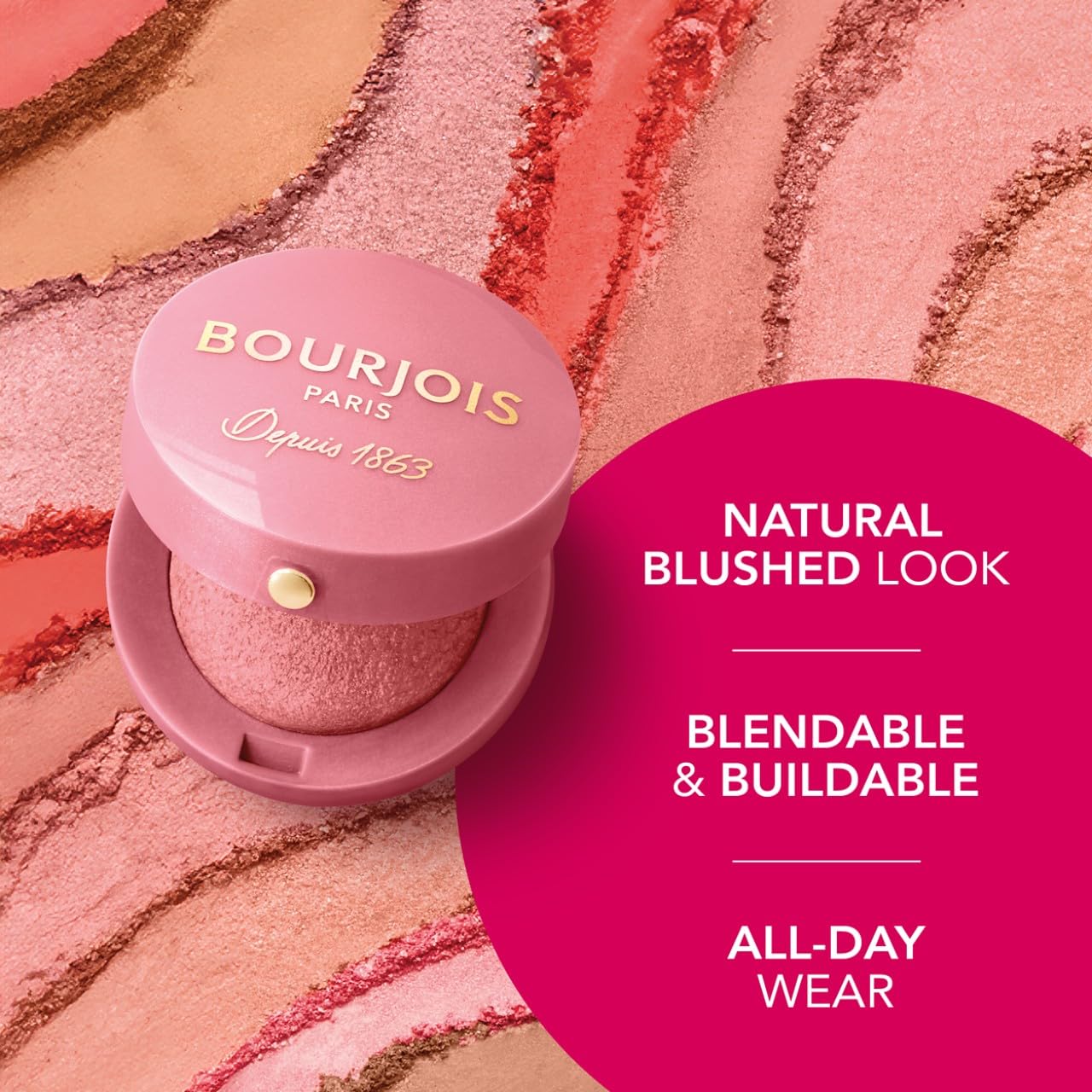 Bourjois Blush for Women, No. 34 Rose d'or, 0.08 Ounce