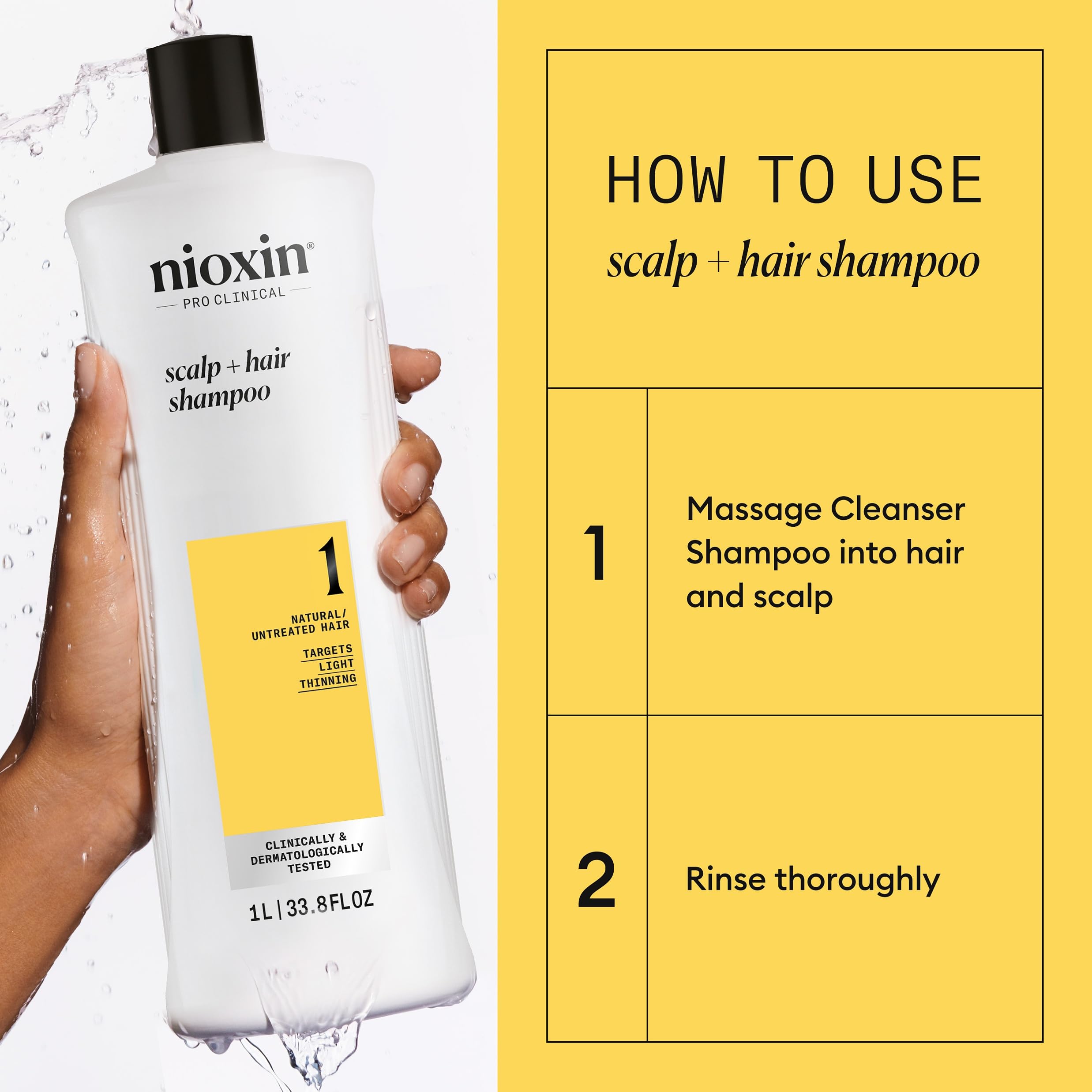 Nioxin System 1 Cleanser - 1000 ml