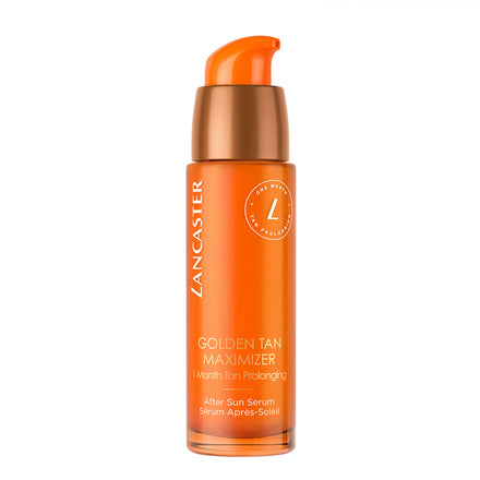 Lancaster Golden Tan Maximizer After Sun Face Serum 30ml | One Month Tan Prolonging | Natural Tan Accelerator | Soothes and Calms Sun-Exposed Skin | Softens Skin with Velvety Finish