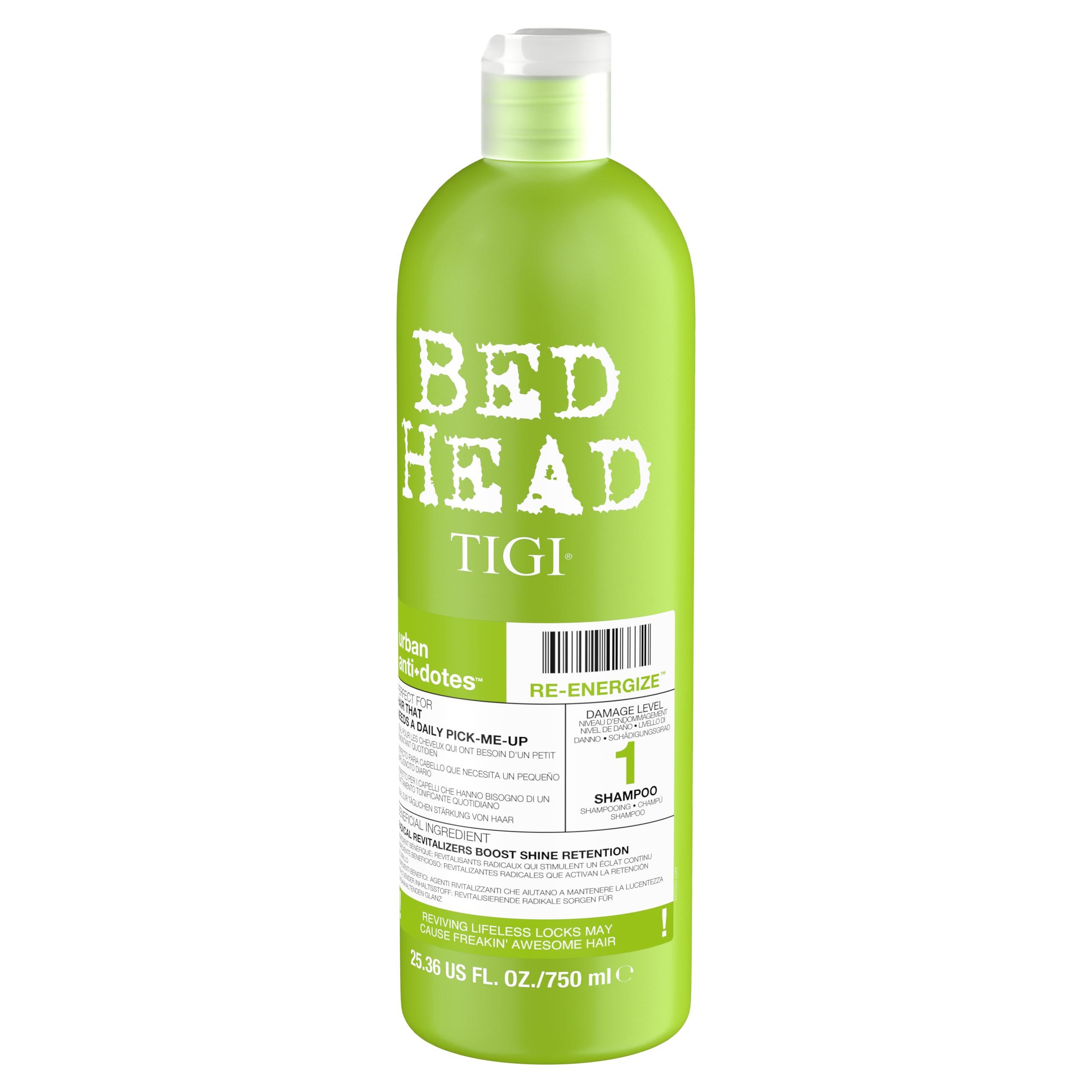 TIGI Bed Head Urban Antidotes Urban Antidotes 1 Re-energize Shampooing 750ml