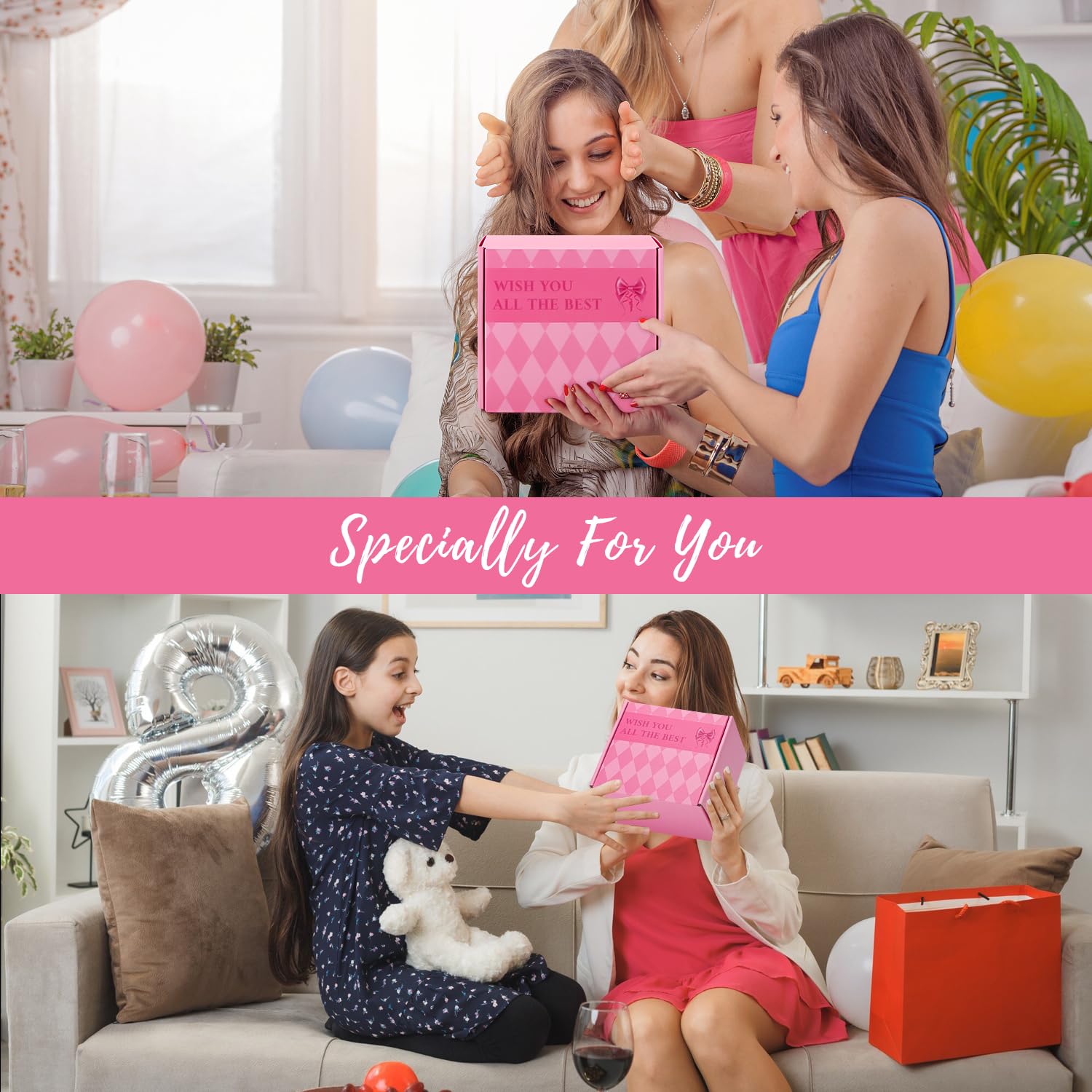 Birthday Gifts for Women Best Friend, Best Friend Bestie Gifts for Women, Friendship Pamper Hamper Relaxation Gifts Ladies Set Care Package Box, Female Christmas Xmas Presents for Friends BFF Sister