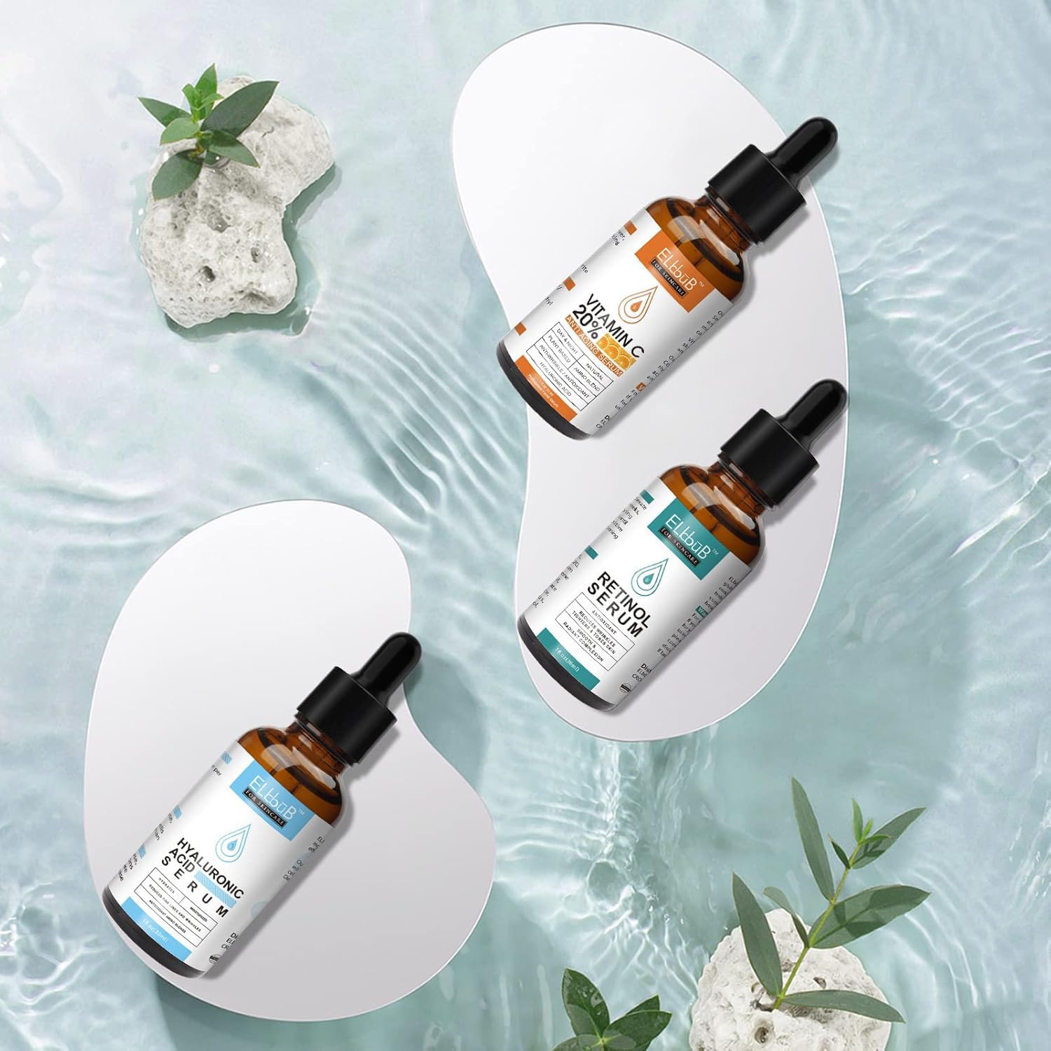 Age Defying Serum 3 Pack with Vitamin C, Retinol and Hyaluronic Acid - Boost Skin Collagen,Hydrate & Plump Skin, Anti Aging & Wrinkle Facial Serum