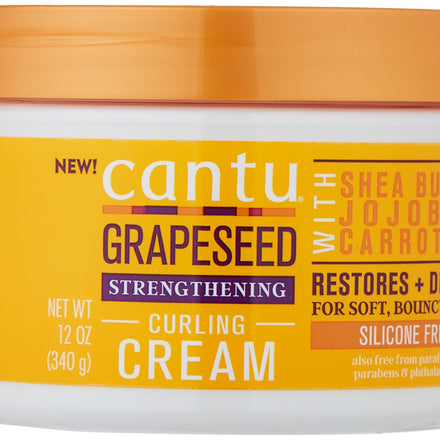 Cantu Grapeseed Strengthening Curl Cream, 12 oz