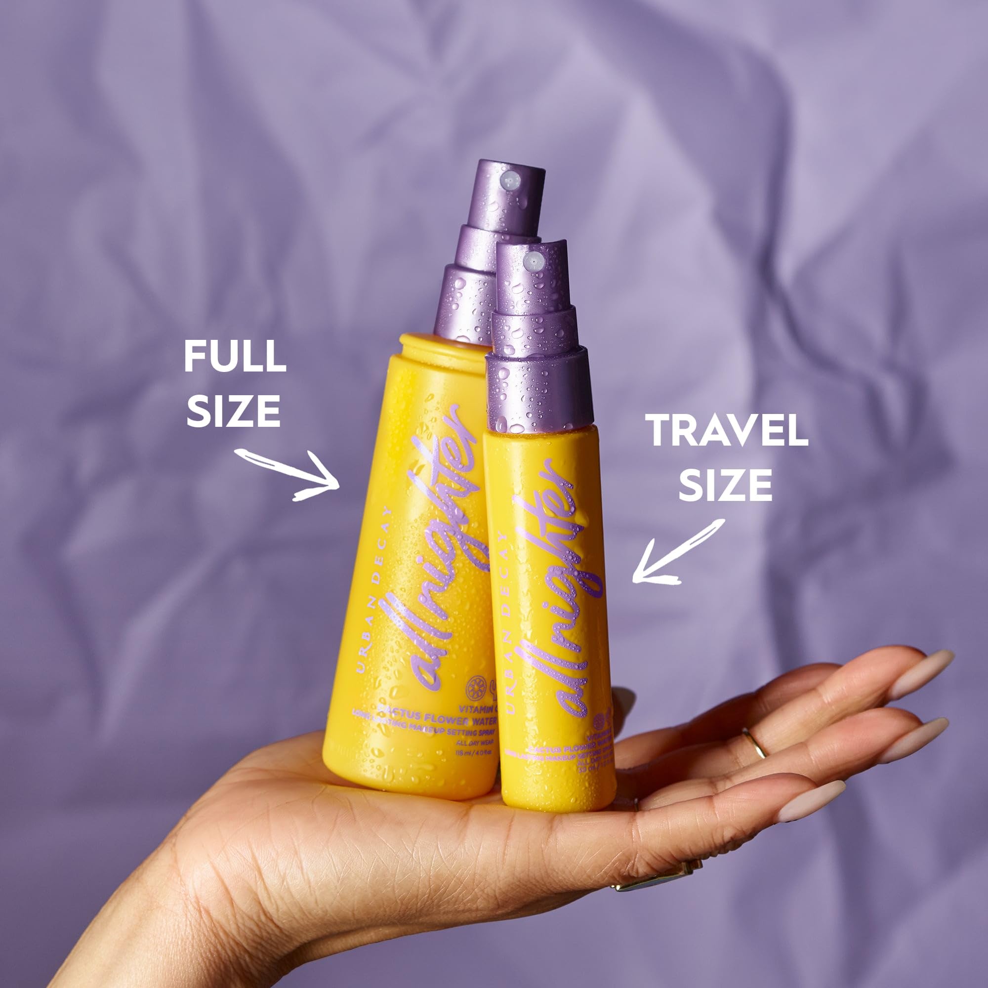 Urban Decay All Nighter Makeup Setting Spray Vitamin C, Long-Lasting Fixing Spray for Face, Up to 16 Hour Wear, Vegan Formula, Travel-Size 30 ml
