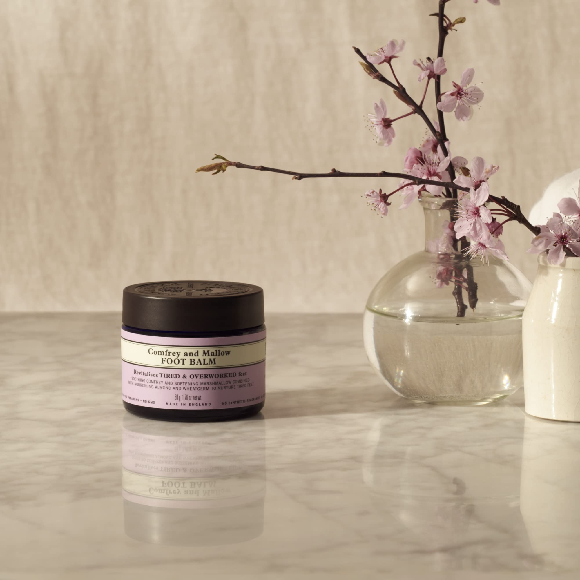 Neal's Yard Remedies Comfrey & Mallow Foot Balm, Pamper Tired Feet & Feel Revitalised, Vegan & Cruelty-Free, 50g