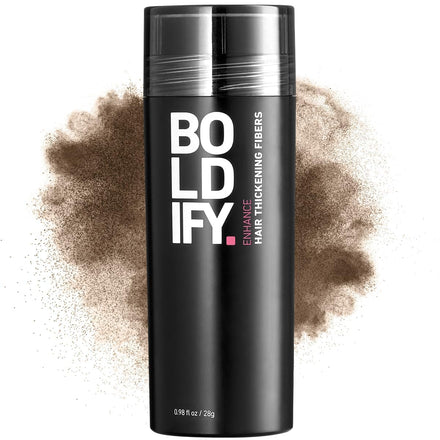BOLDIFY Hair Fibres (28g) - Fill In Thinning and Fine Hair for an Instantly Fuller, Thicker Look - 14 Shades for Women and Men - Light Brown