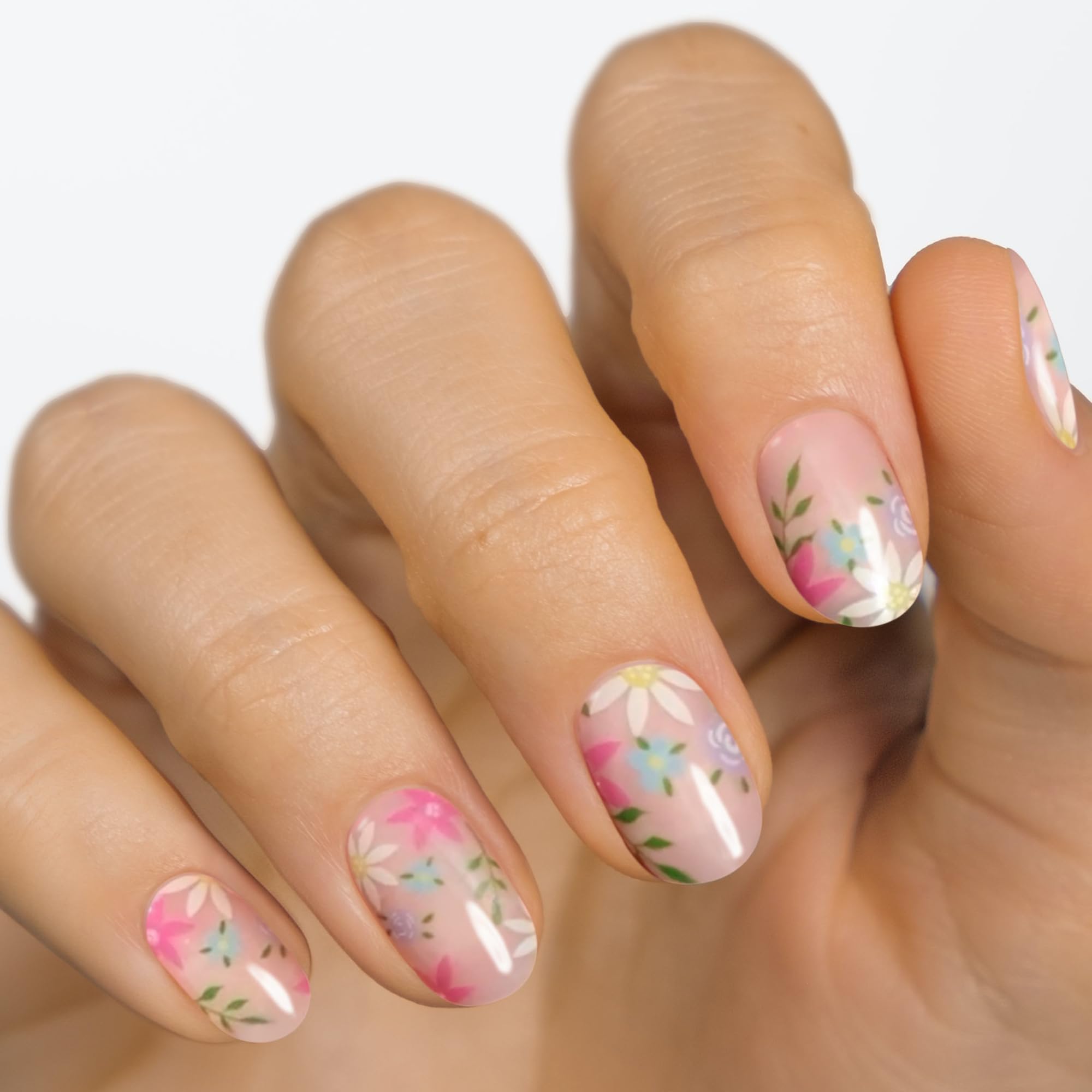 MOYOU LONDON Semi Cured Gel Nail Strips - 20 Pcs. Nail Wraps for Salon-Quality Manicure - Works with Any UV Lamp - Easy to Apply, Trim, & Remove Gel Stickers