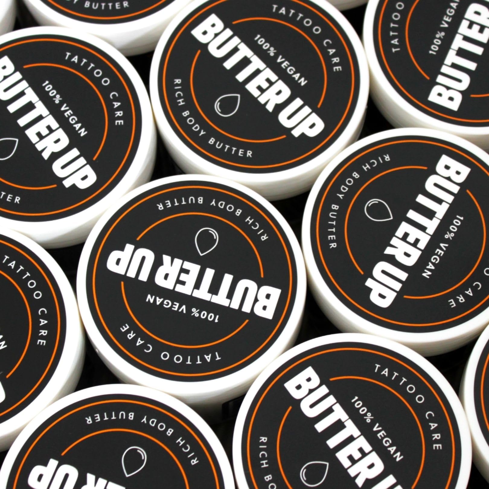Butter Up Tattoo Aftercare - Heals & Brightens Tattoos, Vegan, Natural, Organic, Cruelty Free, Rich Creamy Body Butter 100ml