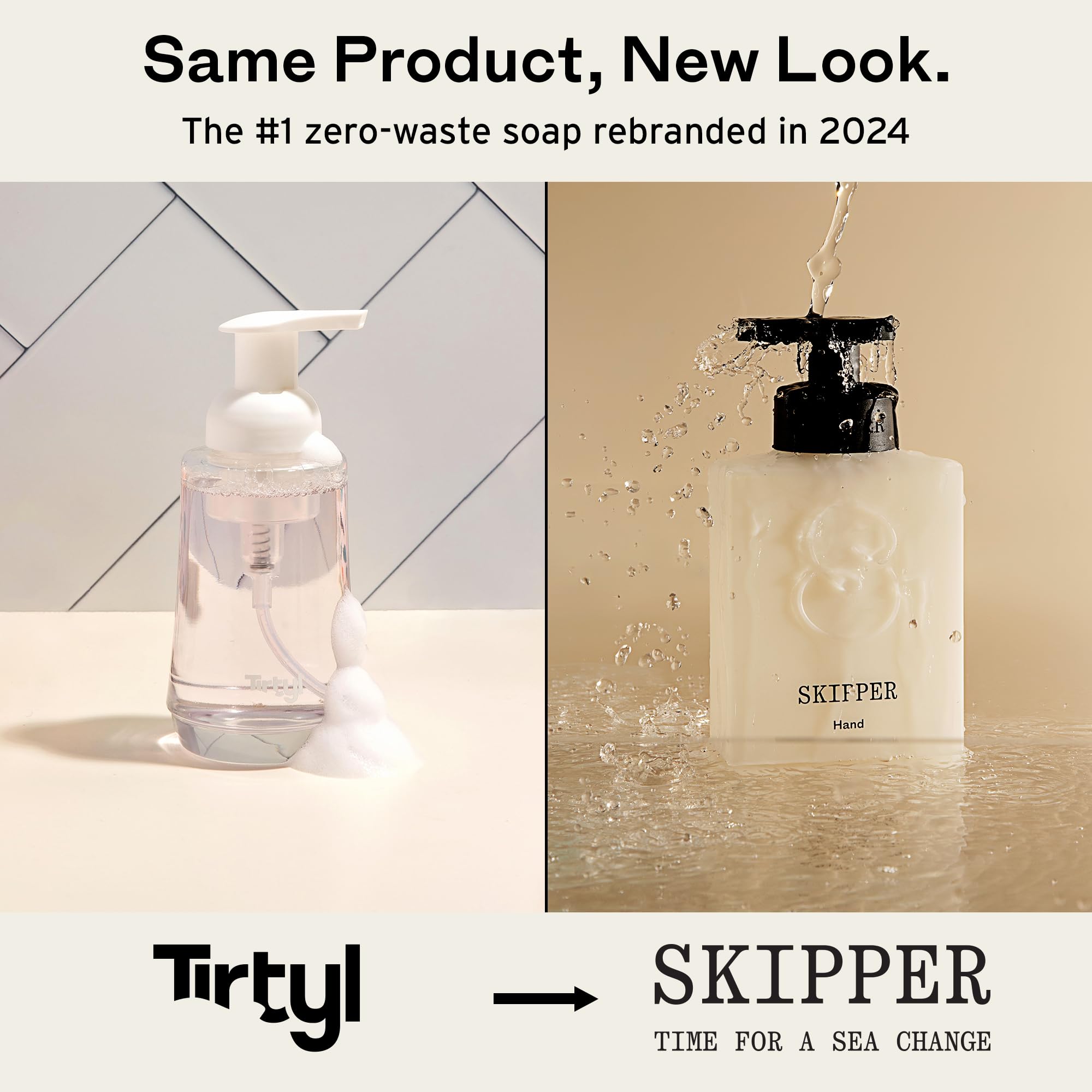 Tirtyl Skipper Foaming Hand Soap Tablet Refills - 12 Pack - 3L total (12x 250ml) - Rebranded - Compostable Packaging - Variety Fragrance Pack
