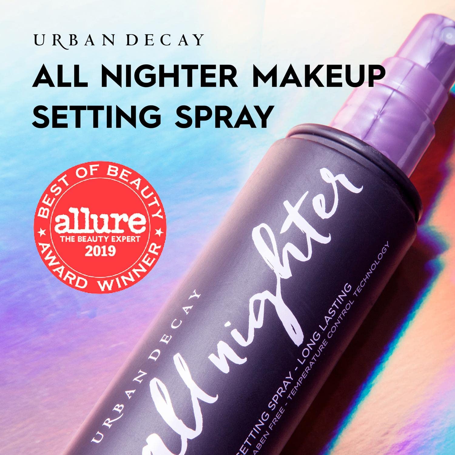 Urban Decay All Nighter Makeup Setting Spray, Long-Lasting Fixing Spray for Face, Up to 16 Hour Wear, Vegan & Oil-free Formula*, 118ml