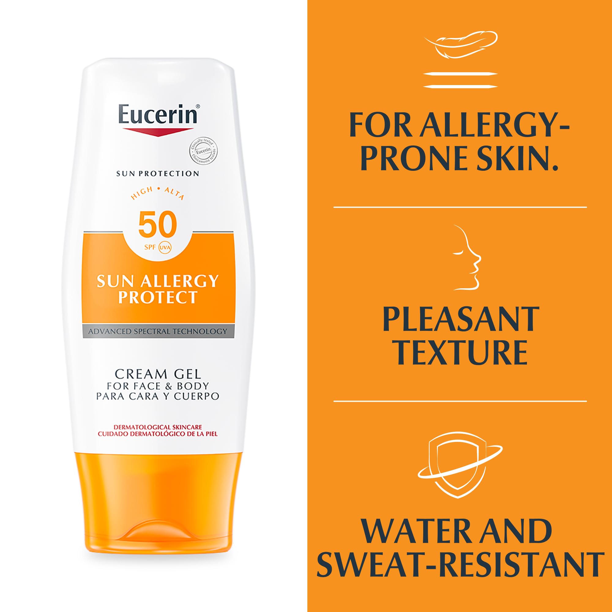 Eucerin Sun Cream Gel Allergy Spf50 150ml