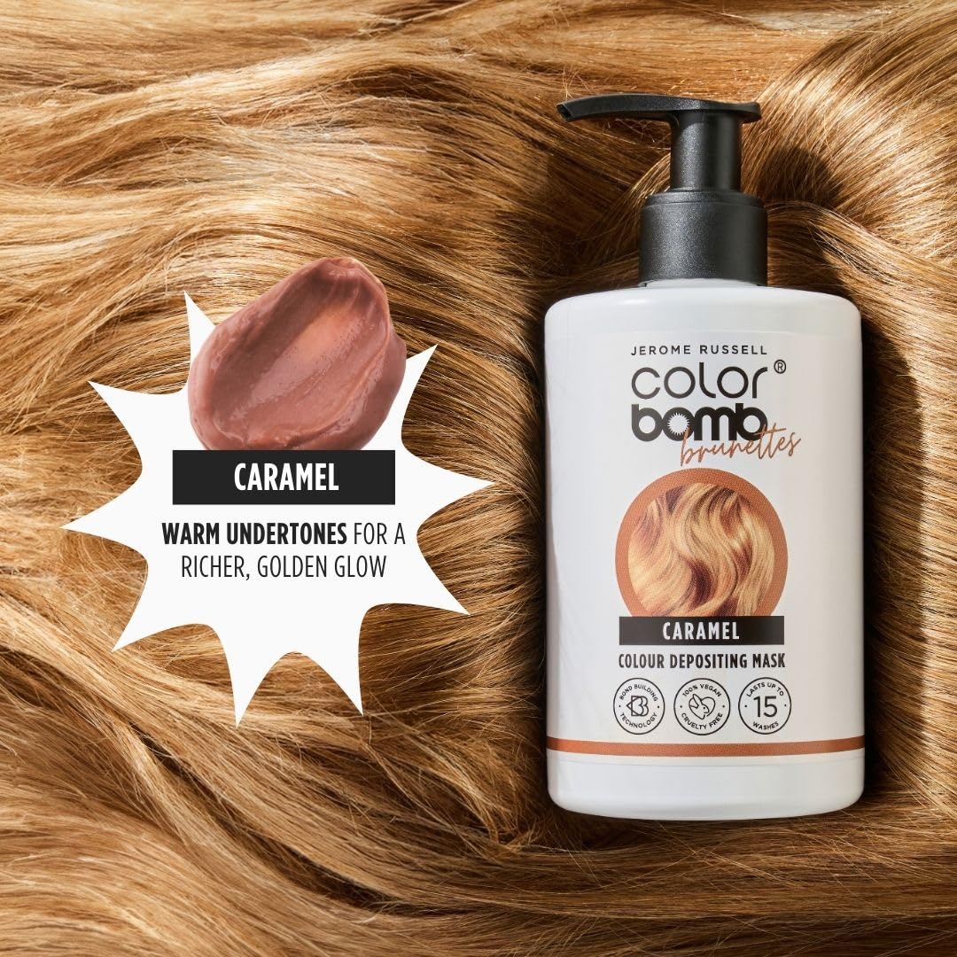 Jerome Russell Color Bomb Brunettes - Caramel Colour Depositing Conditioning Mask, 300ml