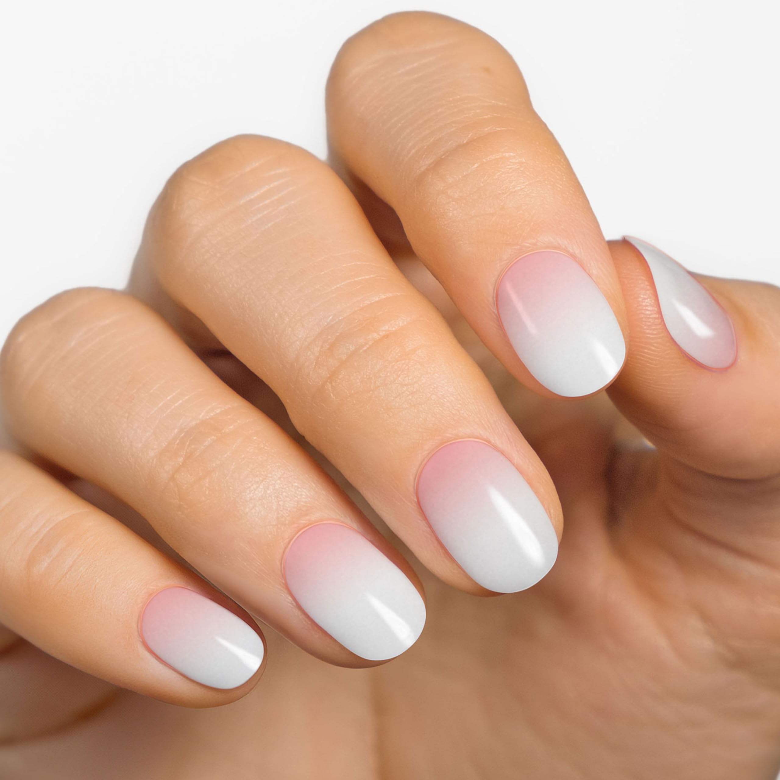 MOYOU LONDON Semi Cured Gel Nail Strips - 20 Pcs. Nail Wraps for Salon-Quality Manicure - Works with Any UV Lamp - Easy to Apply, Trim, & Remove Gel Stickers